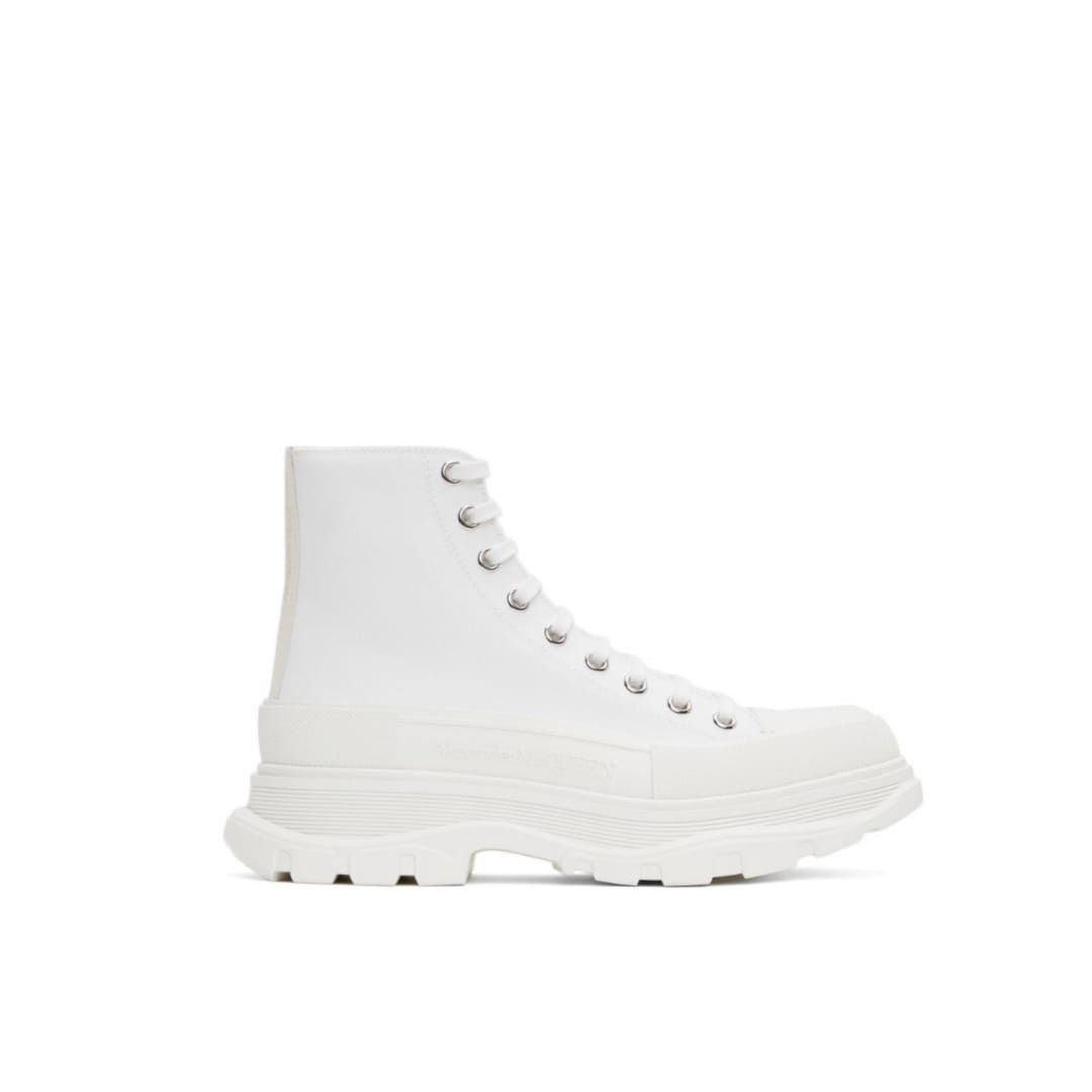 Alexander McQueen o1y1024 Hi-Top Sneakers in White Size US 7 / EU 40 - 4 Thumbnail