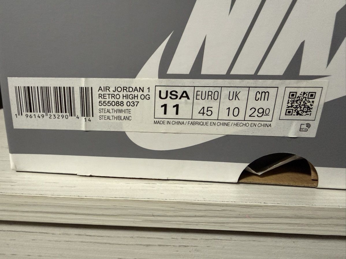 Nike Air Jordan 1 Retro High OG “Stealth” Size US 11 / EU 44 - 8 Thumbnail