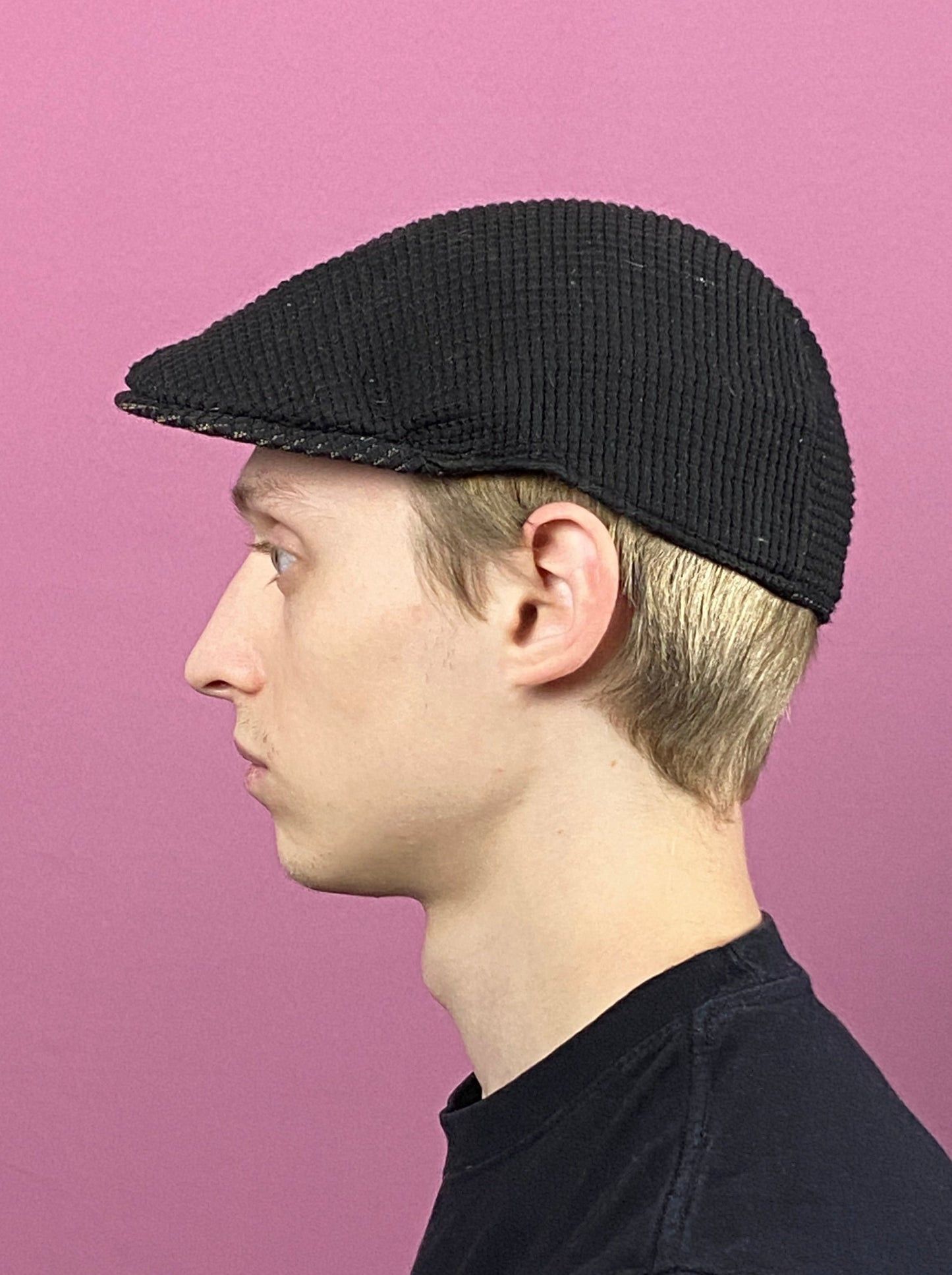 Kangol × Vintage 90s Kangol Logo Vintage Flat Cap - M Brow Polyester Blend Size ONE SIZE - 6 Thumbnail