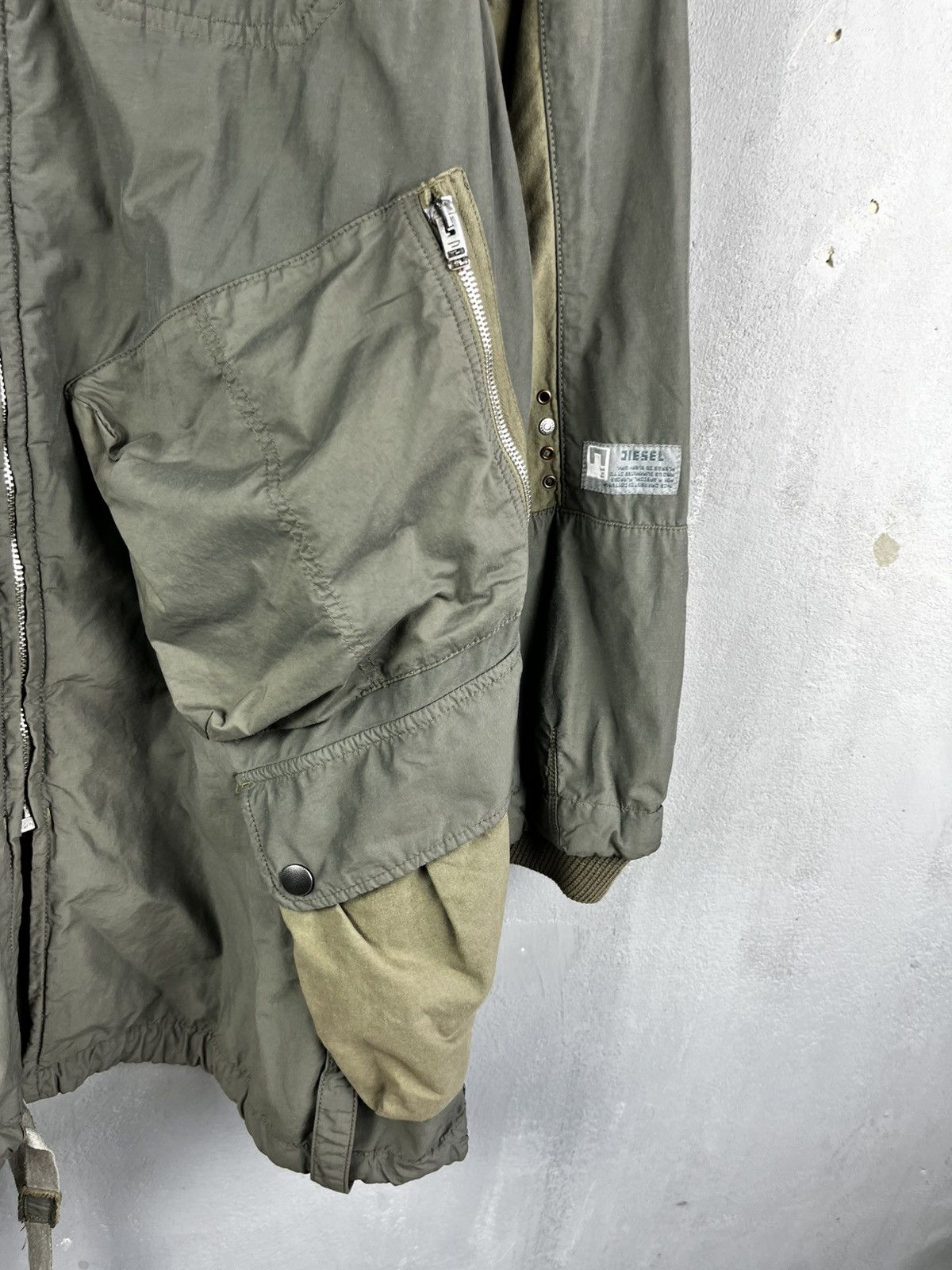 Diesel Diesel 2000s Cyber Millitary Bulletproof jacket archive Size US S / EU 44-46 / 1 - 8 Thumbnail