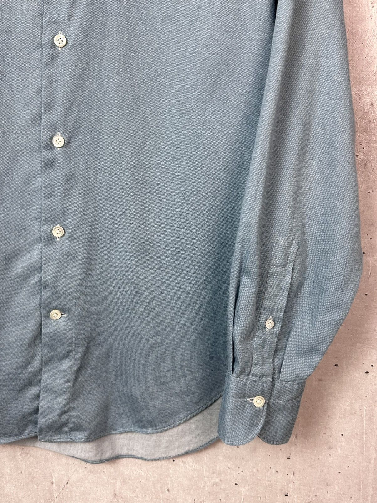 Other Gianetto Made in Italy Blue Cotton Long Sleeve Shirt Size US M / EU 48-50 / 2 - 6 Thumbnail