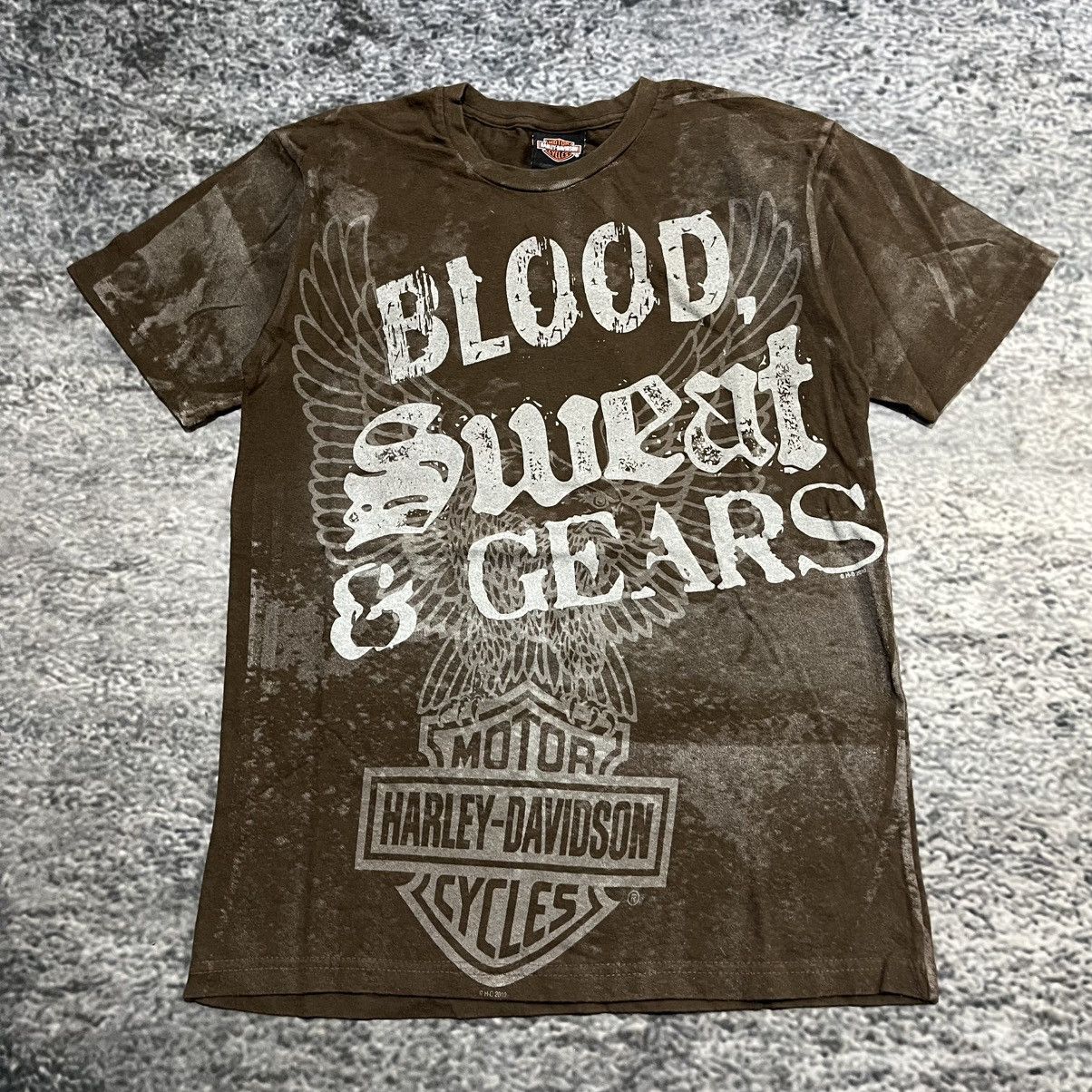 Harley Davidson Vintage Y2K Harley Davidson Grunge Skater Wings T Shirt Size US S / EU 44-46 / 1 - 3 Thumbnail