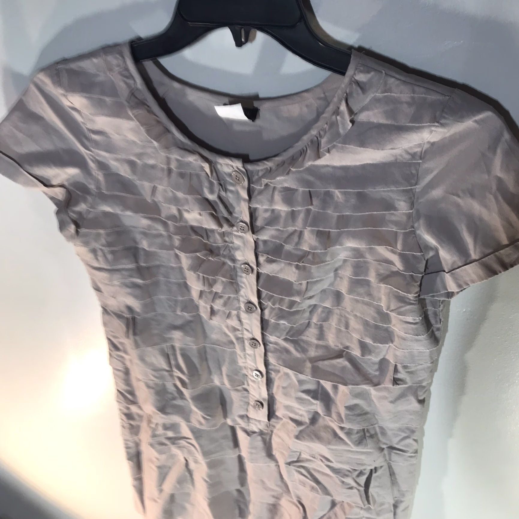 J.Crew J.Crew Women’s Full Ruffle Cotton Dress Size 6 Knee-Length Casual Summer Beige Size M / US 6-8 / IT 42-44 - 2 Thumbnail