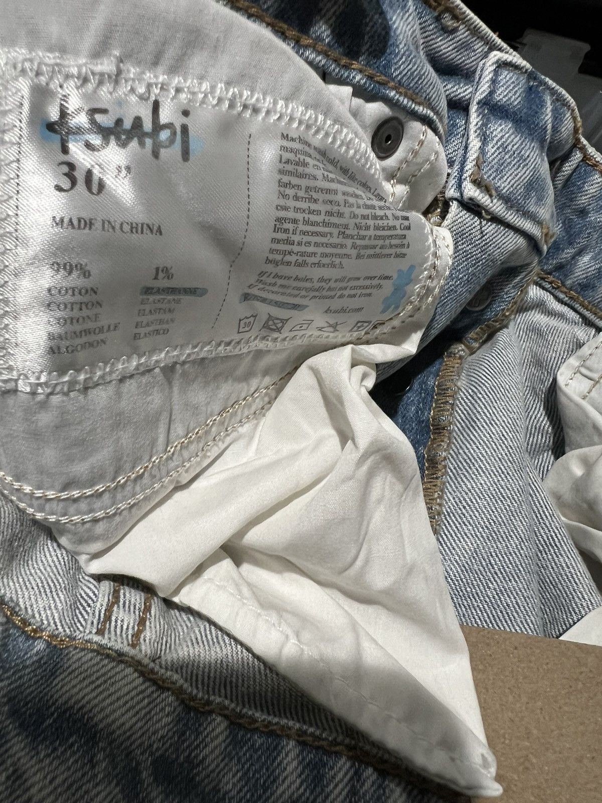 Ksubi Ksubi Jeans Mens Hazlow Straight Fit Blue Size 30/32 Size US 30 / EU 46 - 7 Thumbnail