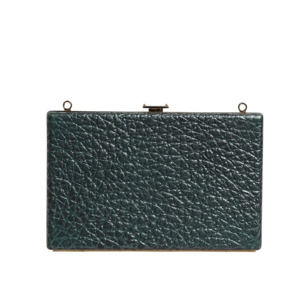 Dolce & Gabbana Dolce & Gabbana Black Leather Clutch Evening Crossbody Bag W Size ONE SIZE - 4 Thumbnail