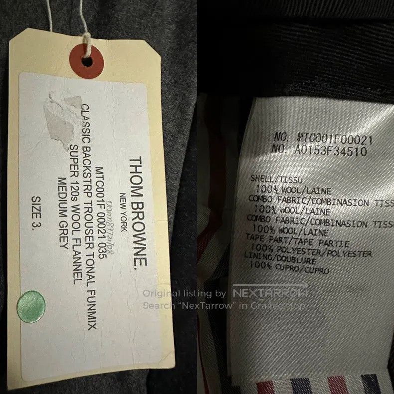 Thom Browne Thom Browne size 3 Colored thin flannel pants Size 42R - 2 Thumbnail