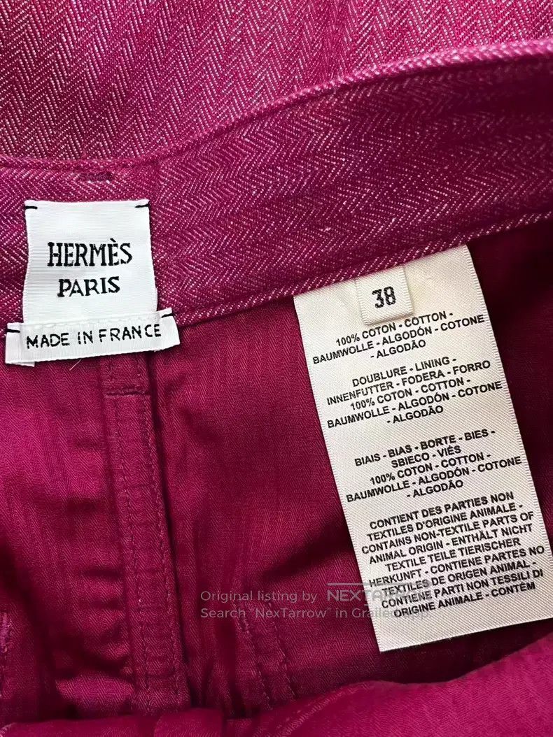 Hermes Hermes 25SS Show Model Magenta Long Trousers Size 25" / US 0 / IT 36 - 3 Thumbnail