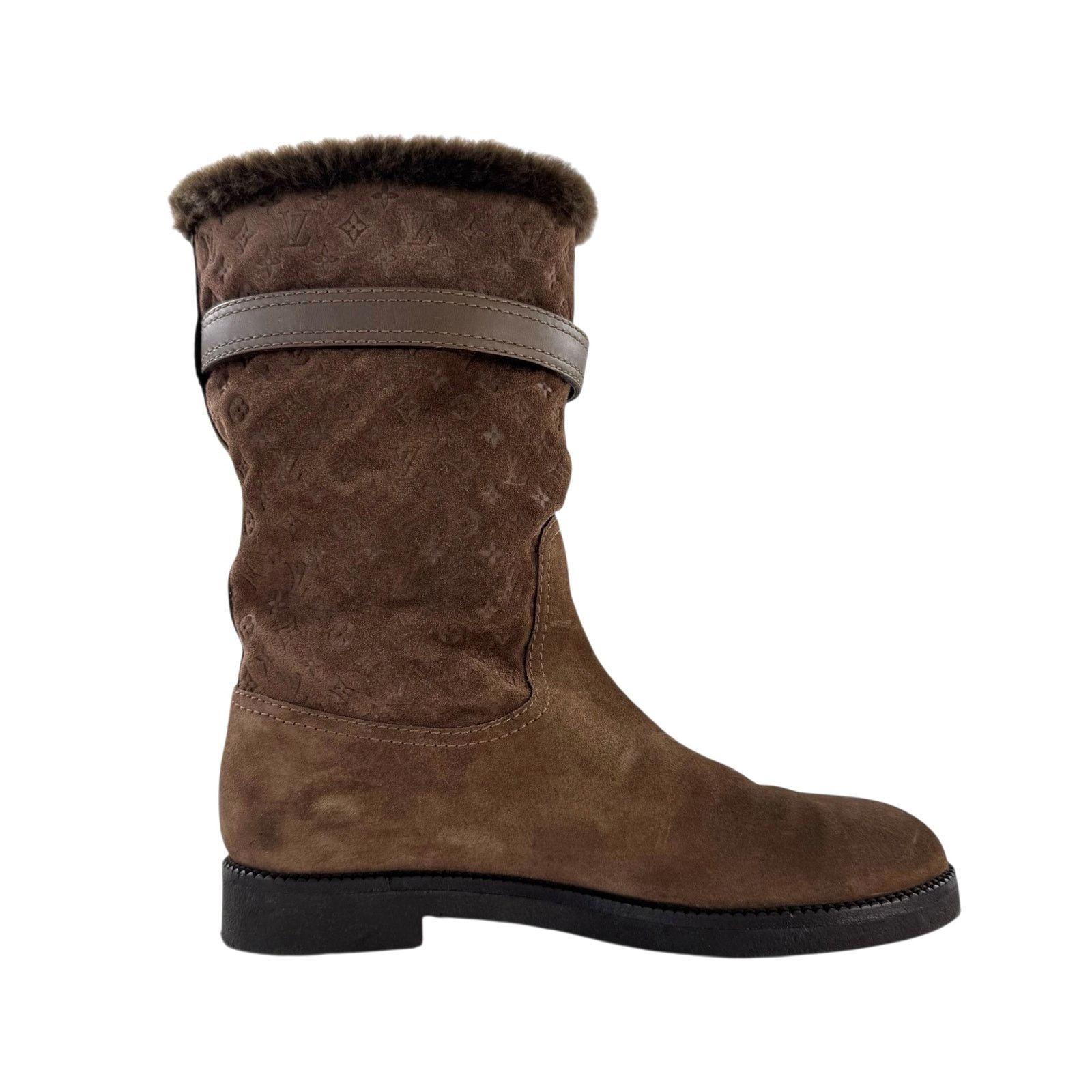 Louis Vuitton Louis Vuitton Monogram Brown Suede Boots Size US 8 / IT 38 - 5 Thumbnail