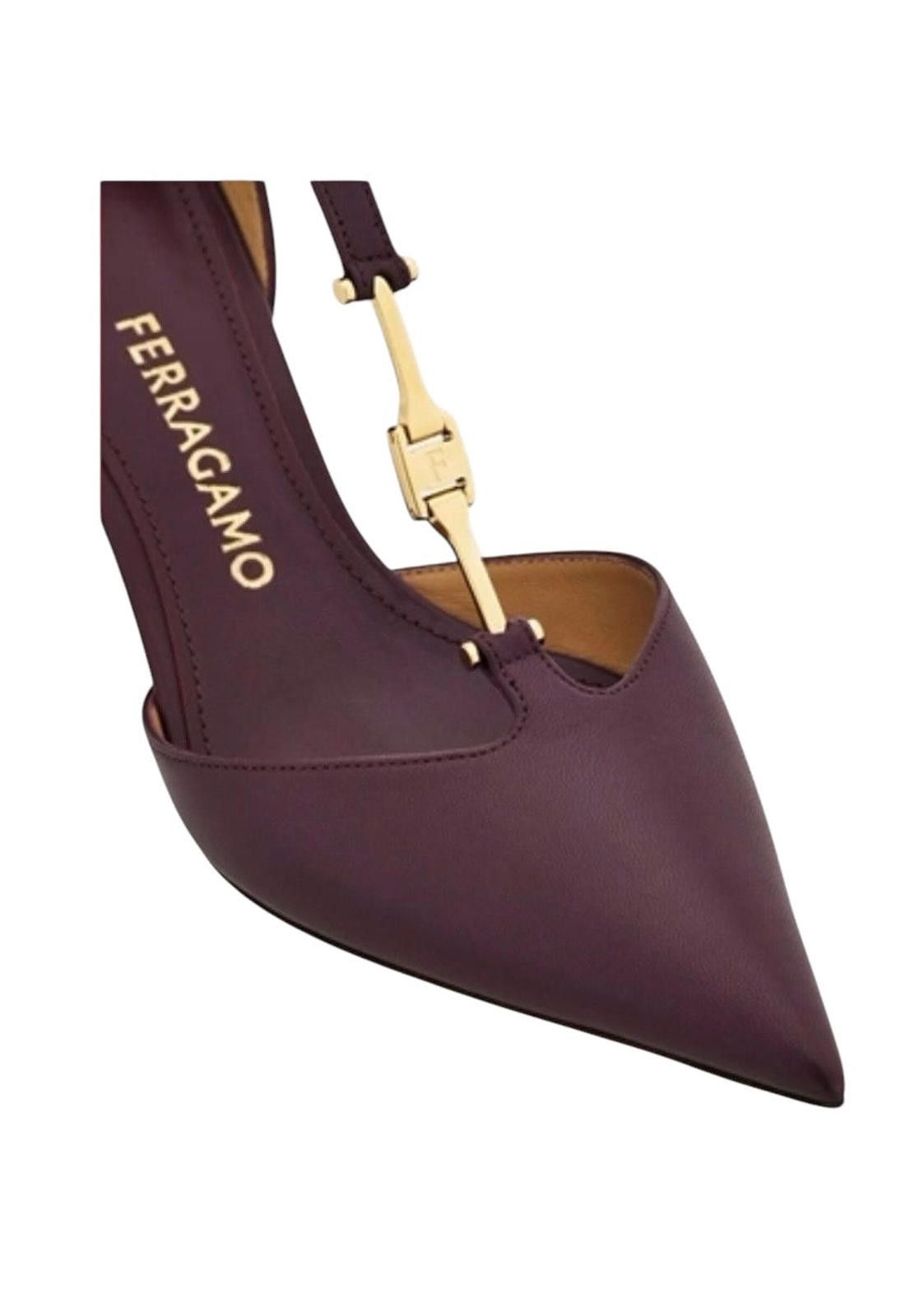 Salvatore Ferragamo Ferragamo F-Buckle T-Strap Pump Size US 7.5 / IT 37.5 - 3 Thumbnail