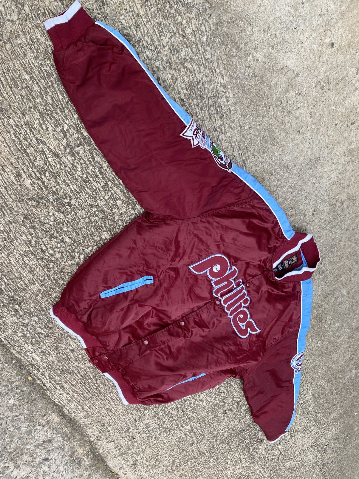 MLB Vintage Philadelphia Phillies Bomber Jacket MLB Baseball Size US XXL / EU 58 / 5 - 6 Thumbnail