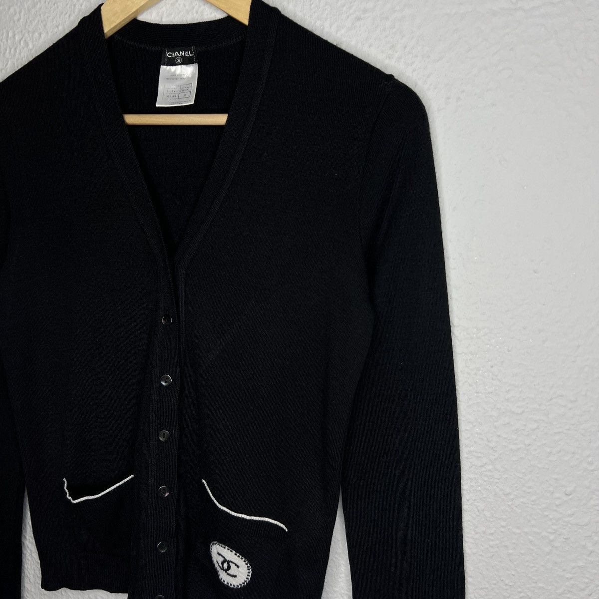 Chanel Chanel Uniform Cardigan Jumper Sweater Knitwear Wool Logo Size S / US 4 / IT 40 - 3 Thumbnail