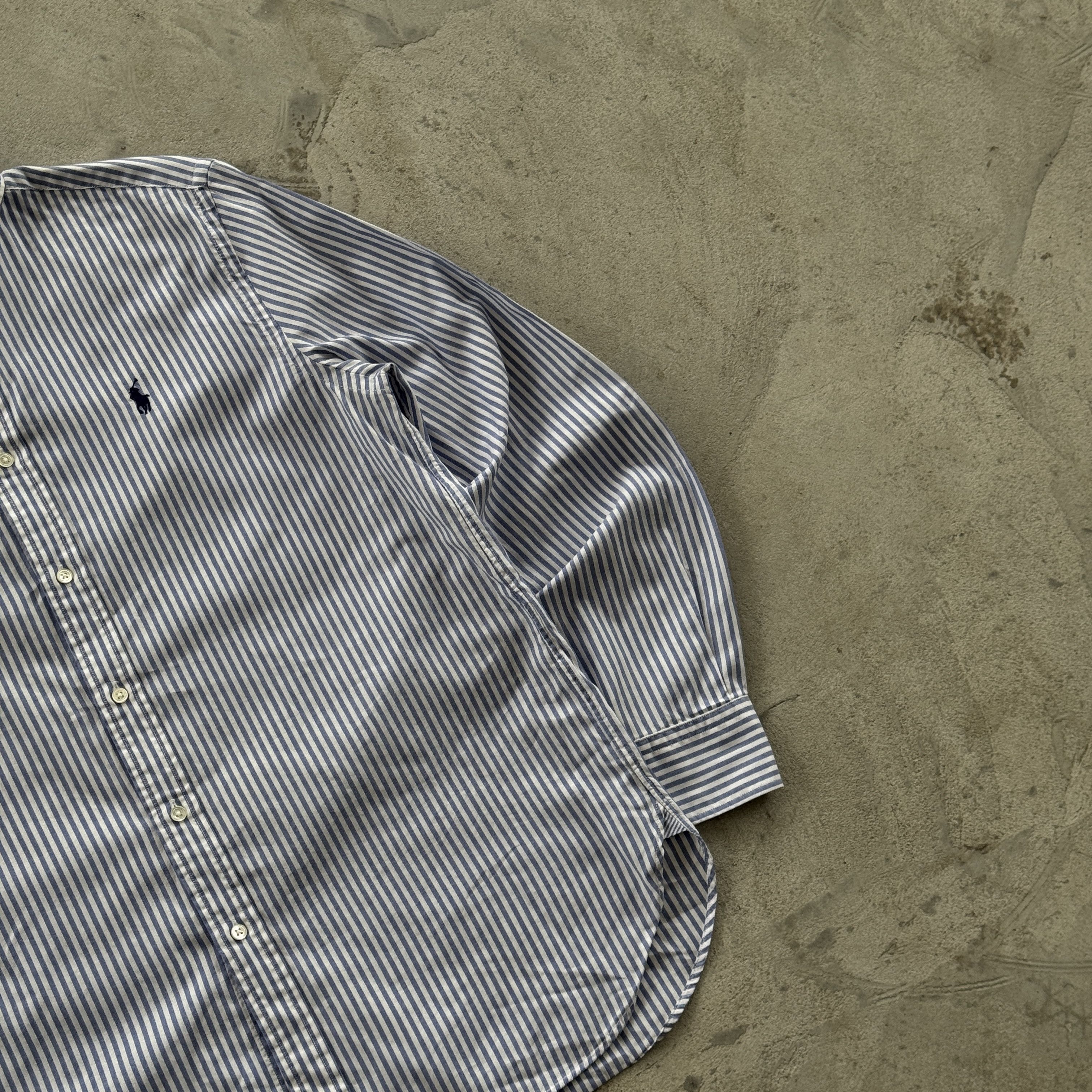 Polo Ralph Lauren Vintage 90s Polo Ralph Lauren Striped Button Ups Shirt Size L / US 10 / IT 46 - 2 Thumbnail