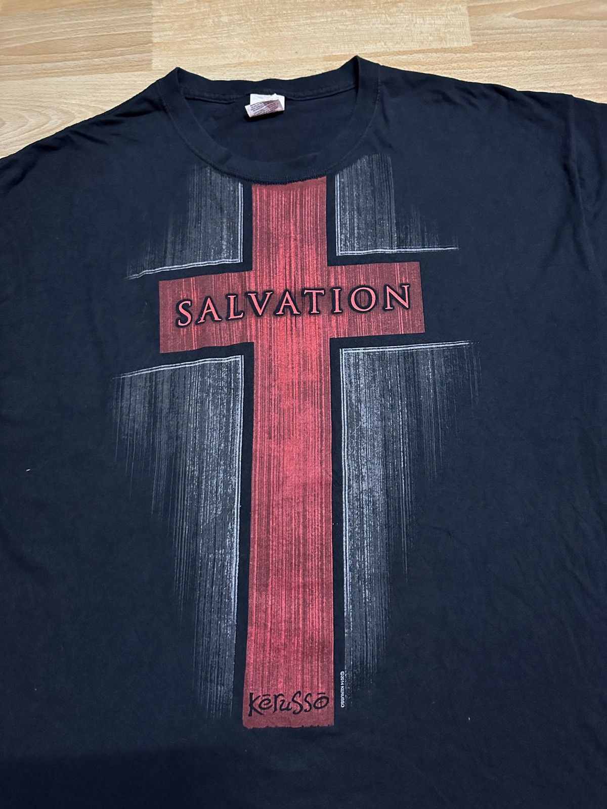 Fruit Of The Loom × Vintage Kerusso Salvation Jesus Christ Shirt Size US XL / EU 56 / 4 - 2 Thumbnail
