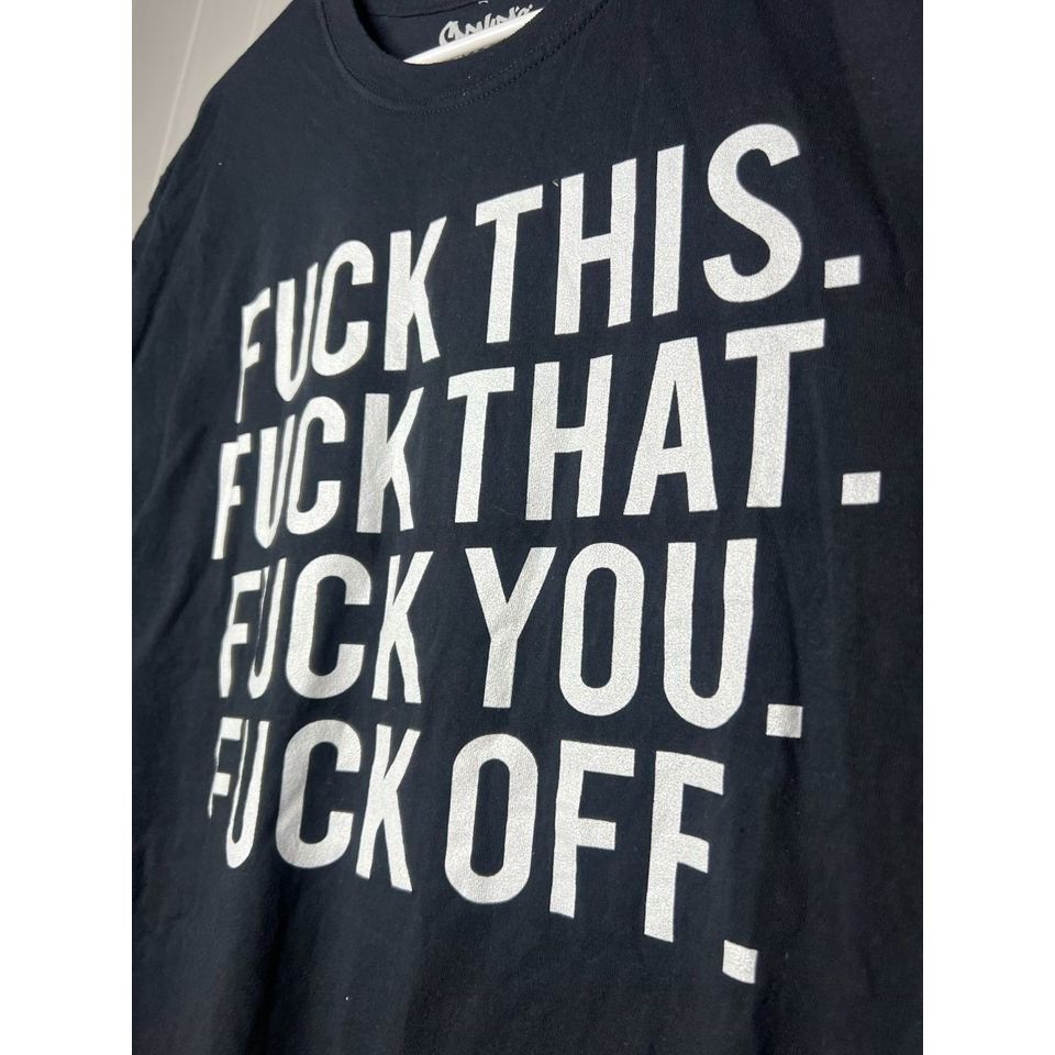 Other Y2k Spencers F this F off grunge graphic t shirt sz LG Size US L / EU 52-54 / 3 - 3 Thumbnail