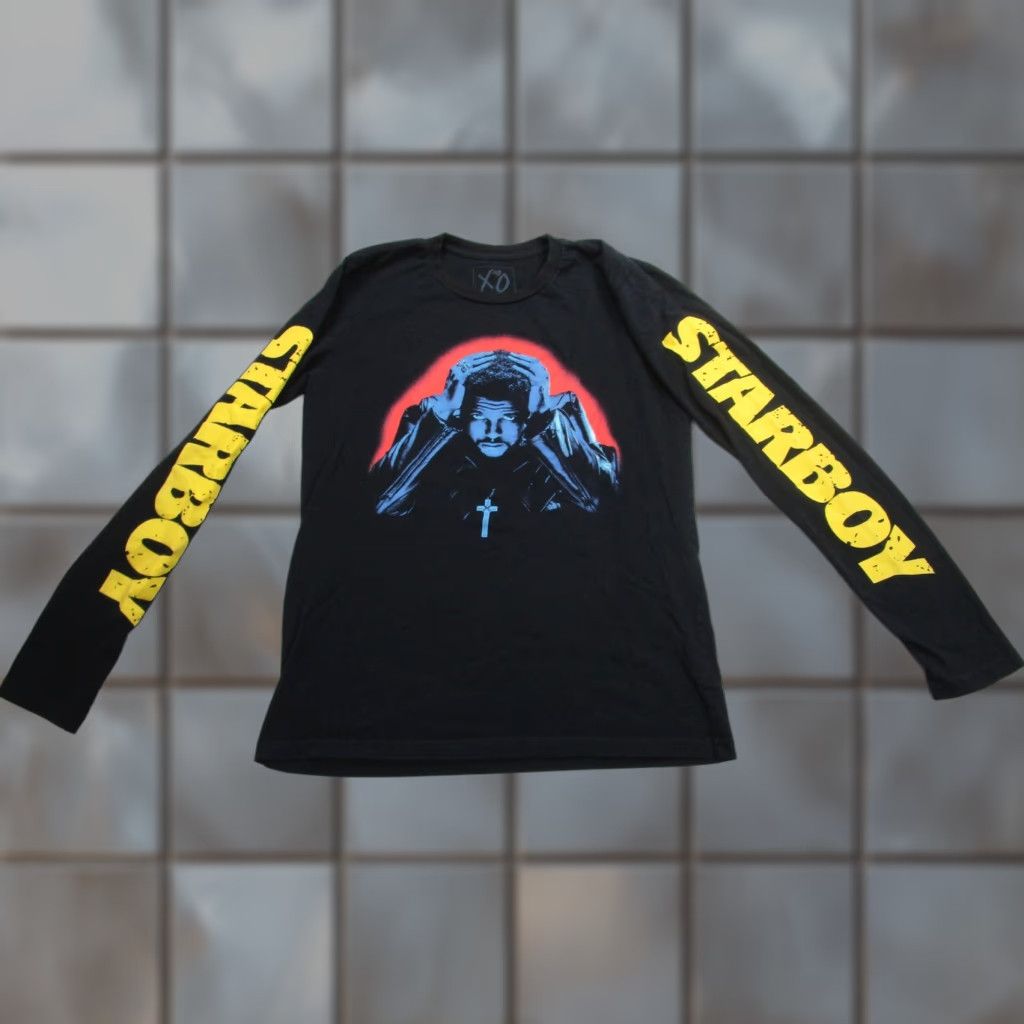 Vintage Starboy Shirt The Weeknd XO Graphic Album Tour Long Sleeve Small Black Mens Size US S / EU 44-46 / 1 - 1 Thumbnail