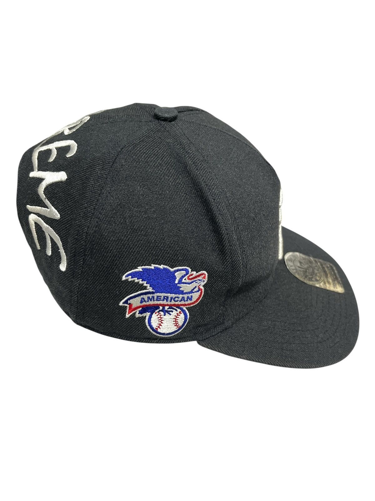 New York Yankees × Supreme Supreme x NY Trucker Cap Blue navy Size ONE SIZE - 4 Thumbnail