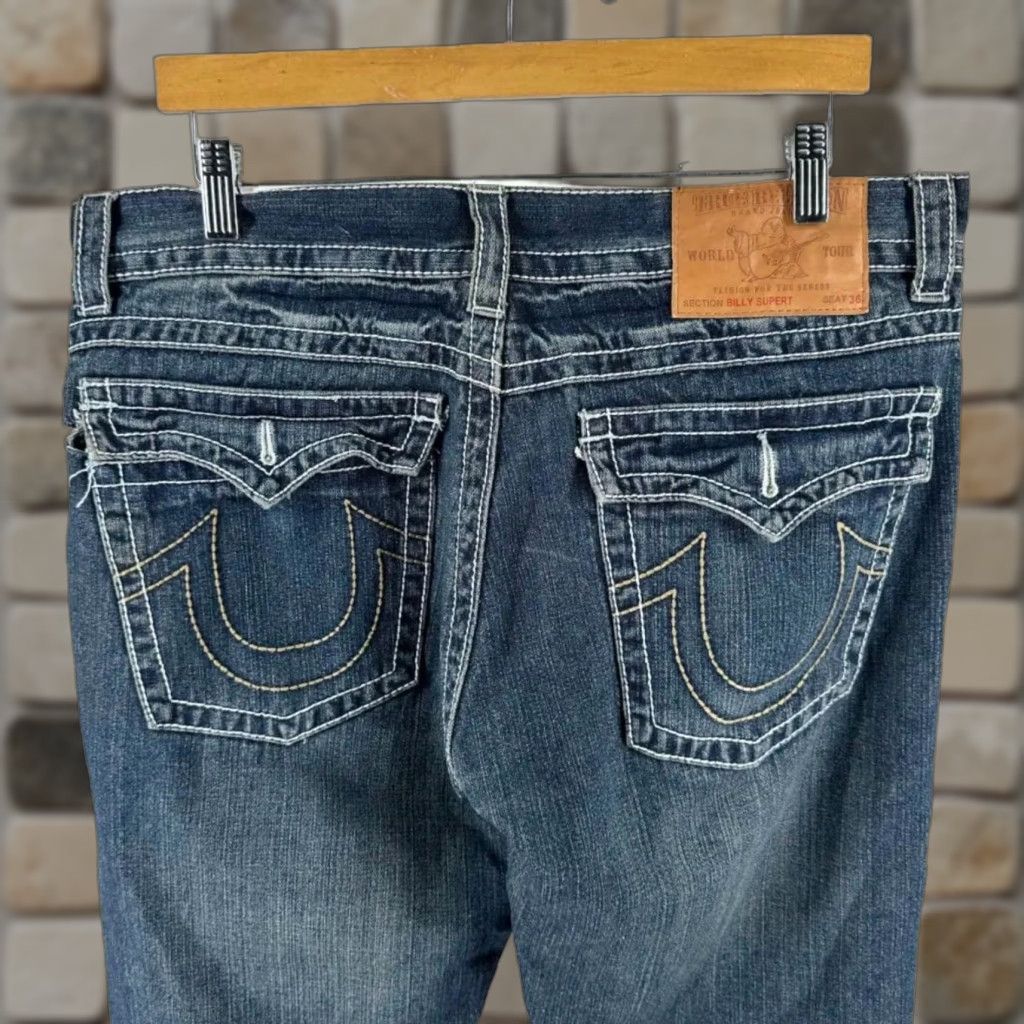 True Religion VINTAGE True Religion Bootcut Denim Jeans Men 36x34 Blue Inseam 34 Regular Size 36 Size US 36 / EU 52 - 1 Thumbnail