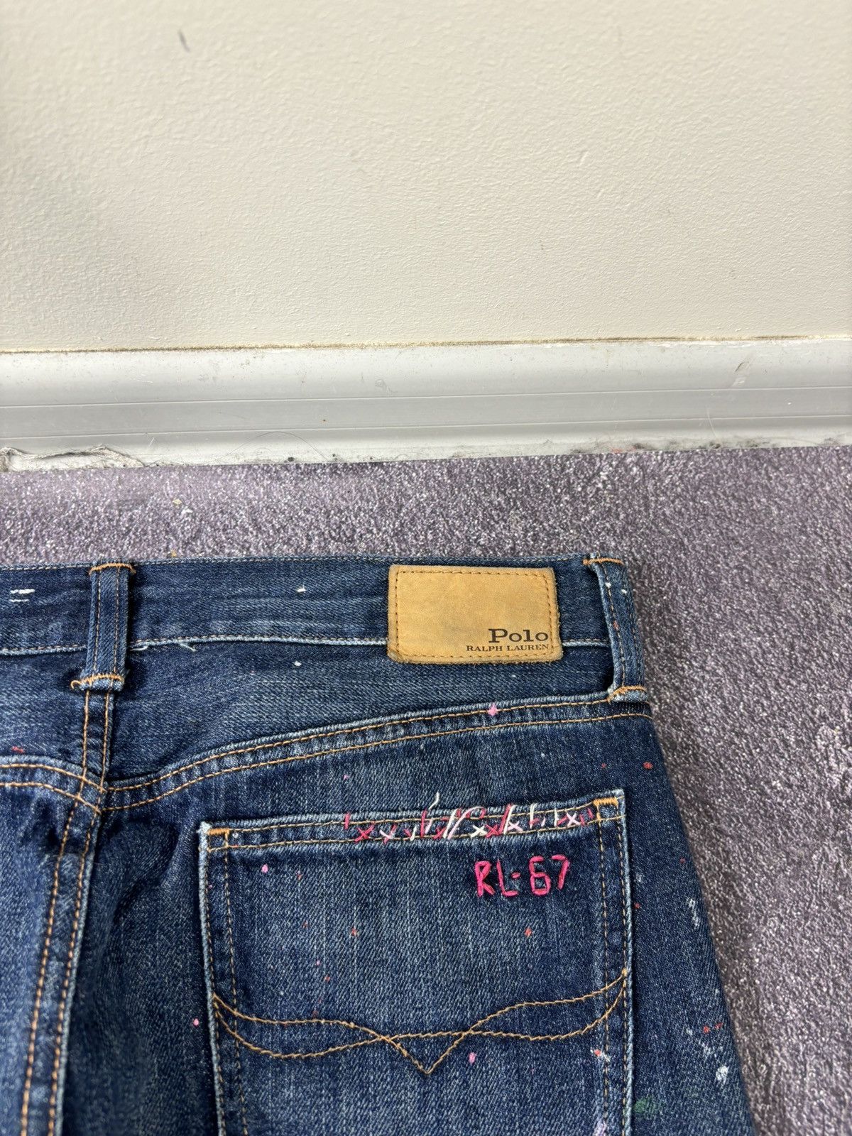 Polo Ralph Lauren Polo Ralph Lauren Astor Slim Boyfriend Painted Denim Jeans Size US 28 / EU 44 - 17 Thumbnail