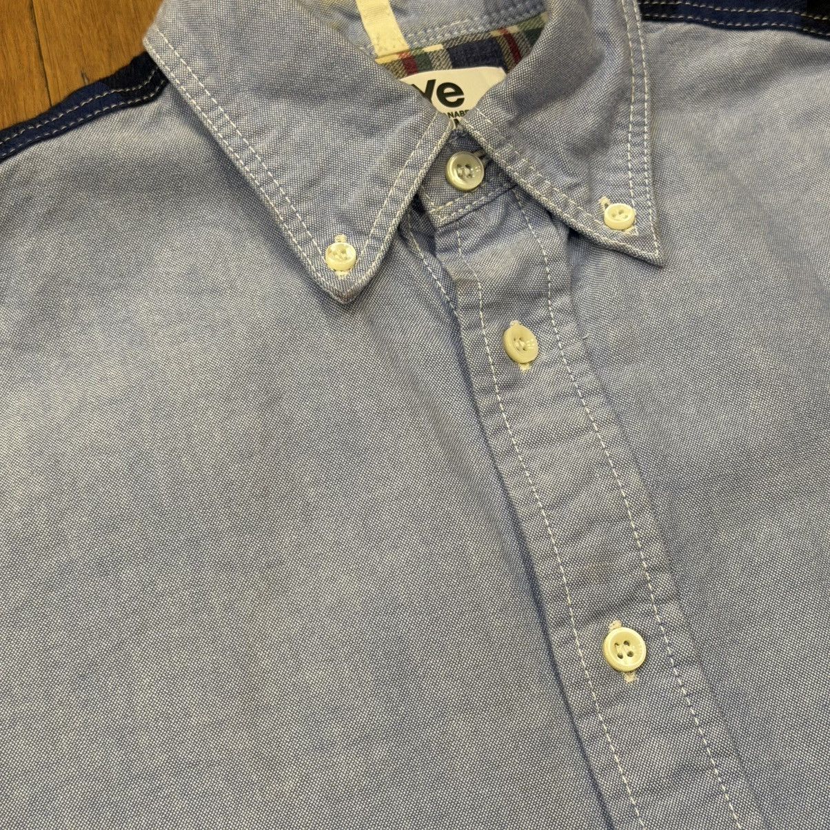 Comme des Garcons Junya Watanabe eye Patchwork Oxford Button Shirt Size US XS / EU 42 / 0 - 4 Thumbnail
