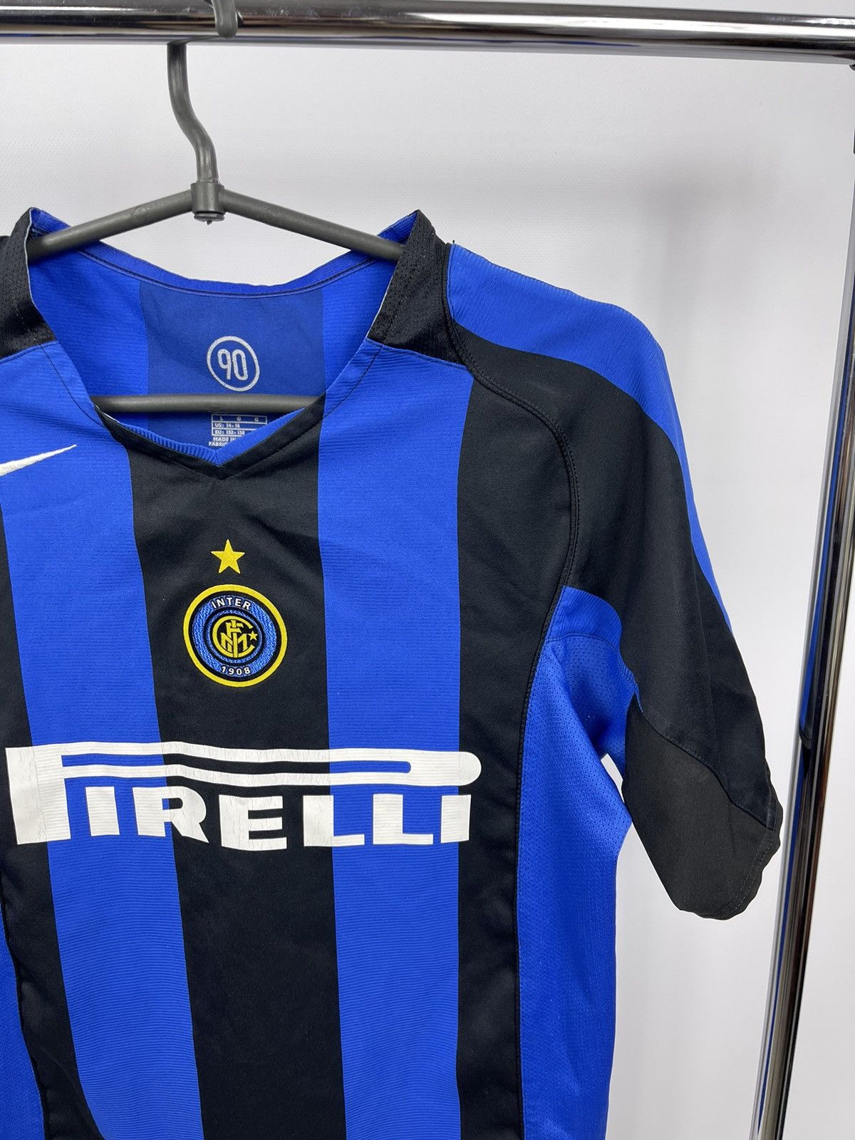 Nike × Vintage Nike Inter Milan Home Jersey Pirelli Football Size 14-16 Size US S / EU 44-46 / 1 - 2 Thumbnail