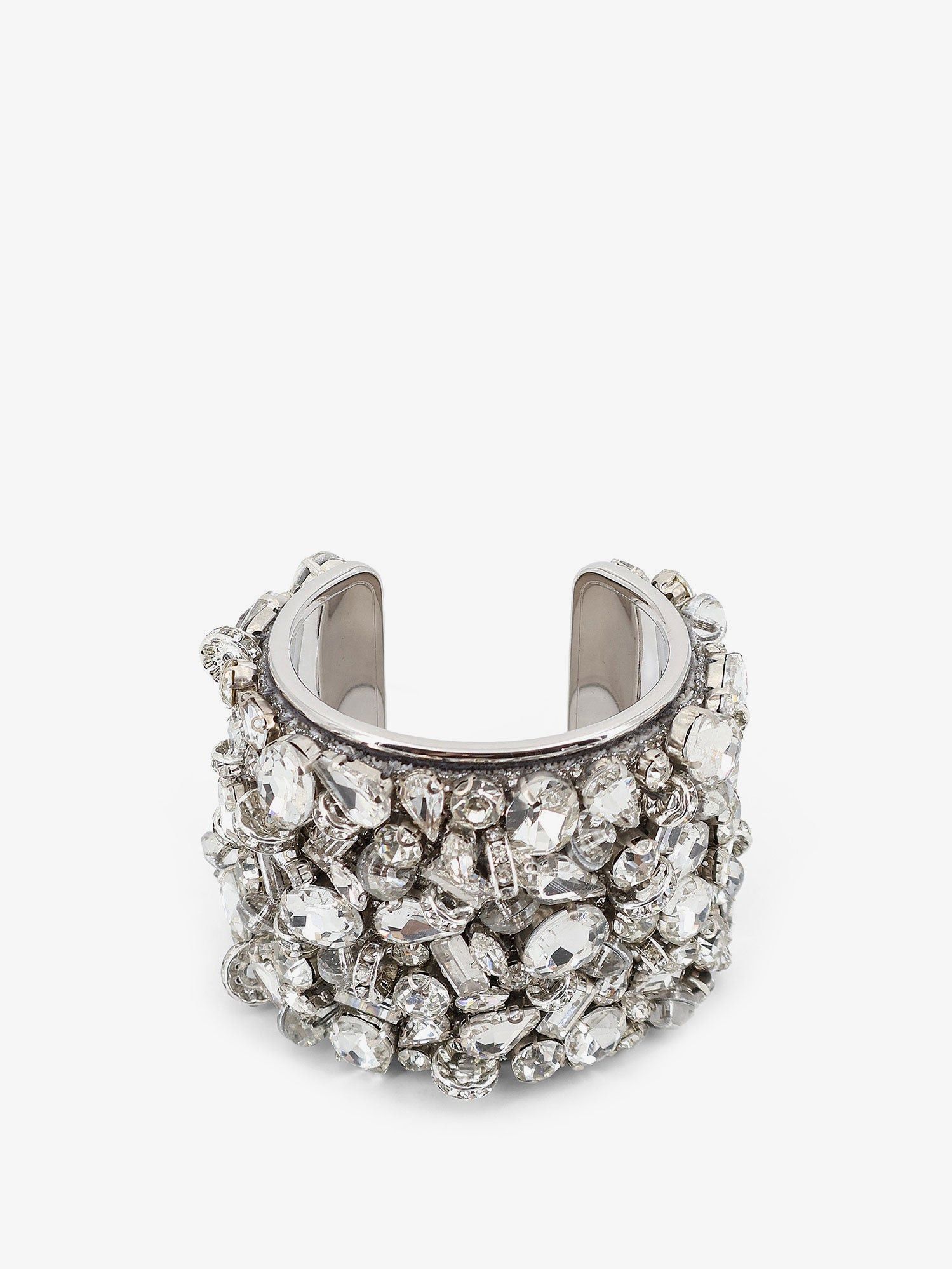 Dries Van Noten Brass Bracelet With Crystals Size ONE SIZE - 1 Thumbnail