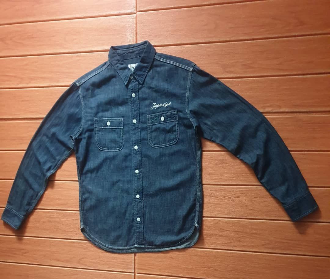 If Six Was Nine 💥Takeo kikuchi Japanese brand chambray shirt Size US M / EU 48-50 / 2 - 5 Thumbnail