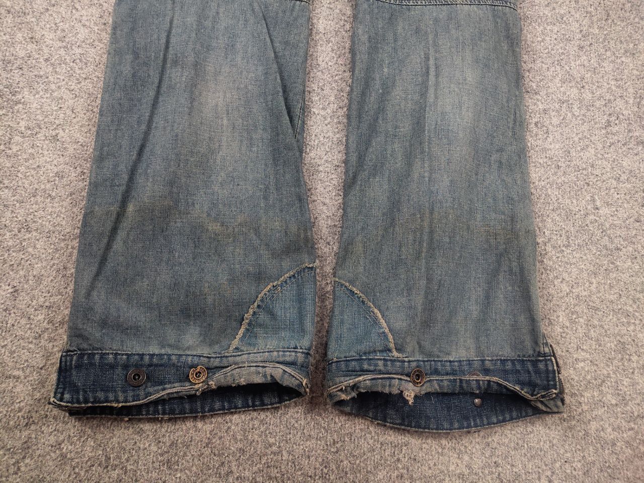 G-Star Rare Vintage G Star Raw Concept elwood Y2K Baggy Zip Jeans Size US 33 - 10 Thumbnail