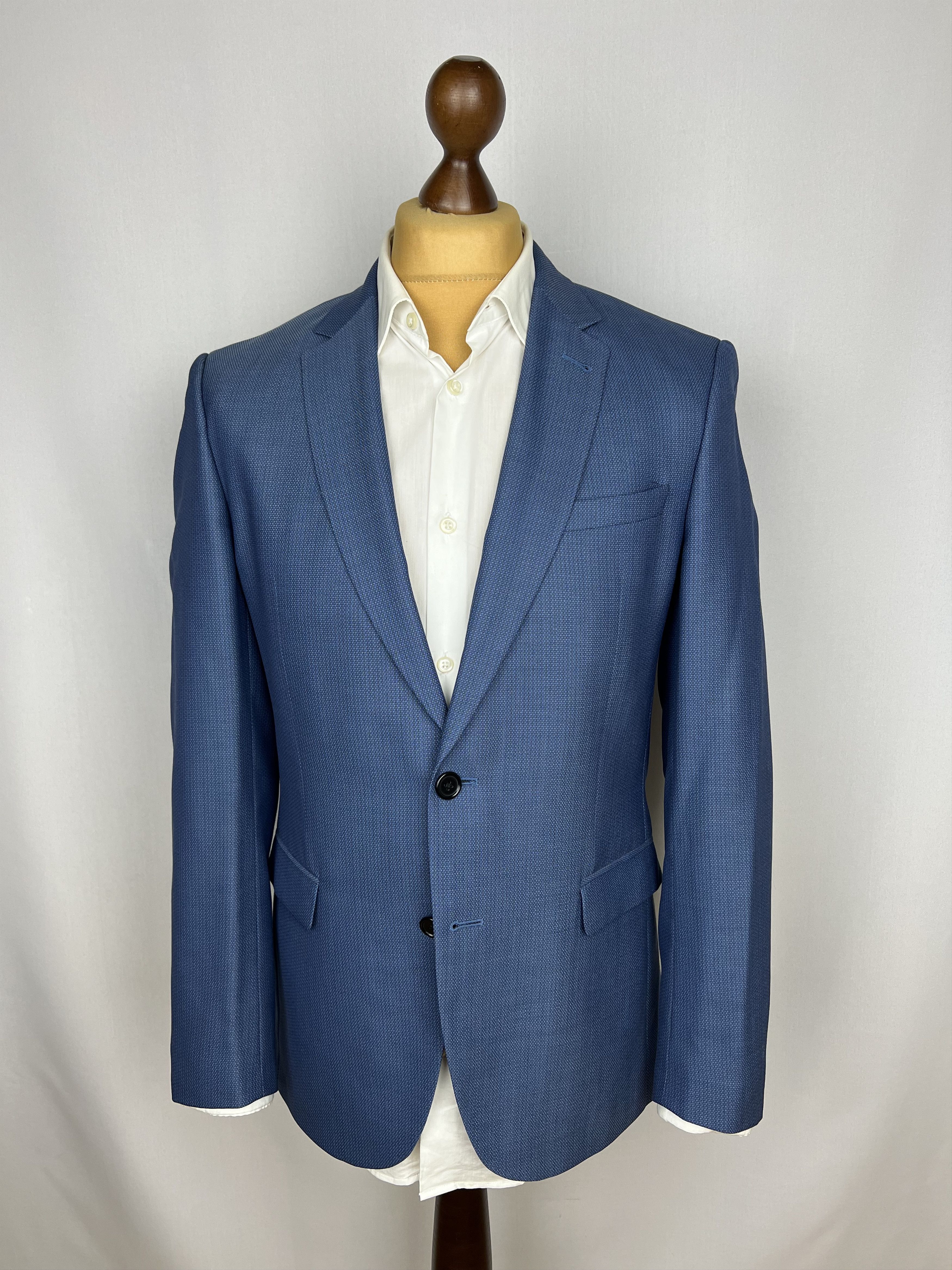 Other CACHAREL Lane Bugella Wool Blend Solid 2 Piece Classic Suit Size 38R - 2 Thumbnail