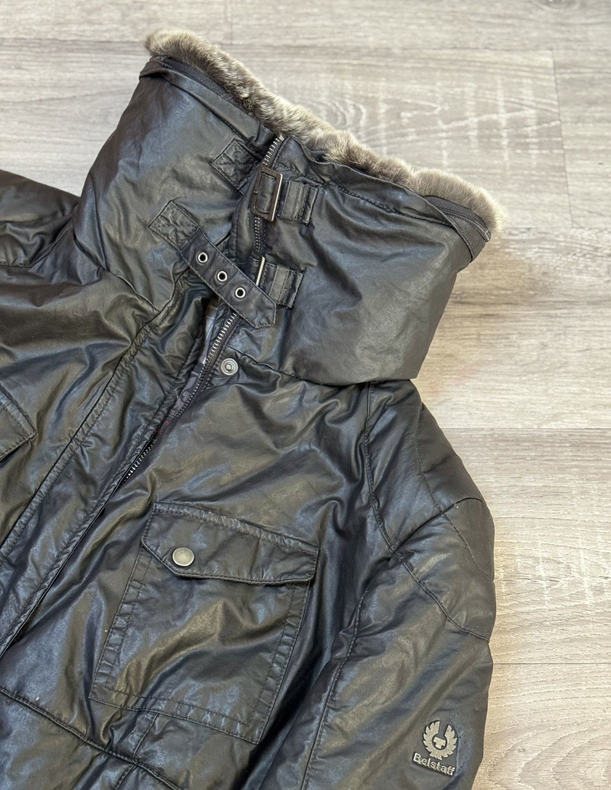 Belstaff Belstaff Gold Label Shearling Hooded Jacket – Size 50 Size L / US 10 / IT 46 - 3 Thumbnail