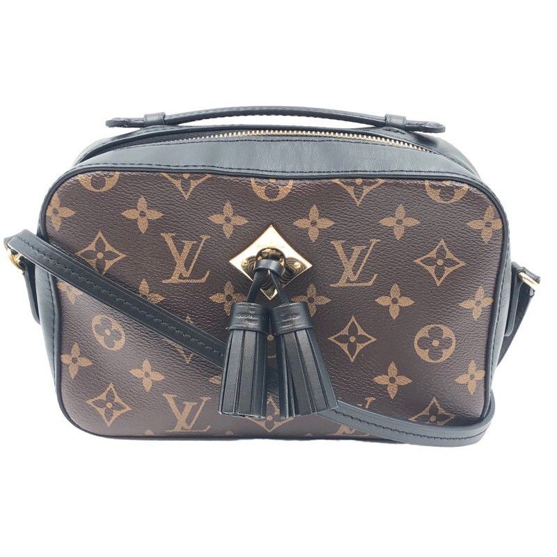 Louis Vuitton Saintonge Shoulder Bag Monogram Black