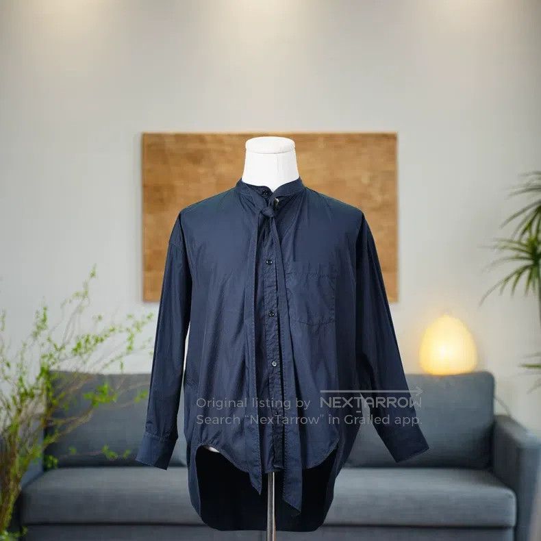 Balenciaga Balenciaga Dark Blue Back Logo Shirt Size XXS / US 00 / IT 34 - 1 Thumbnail