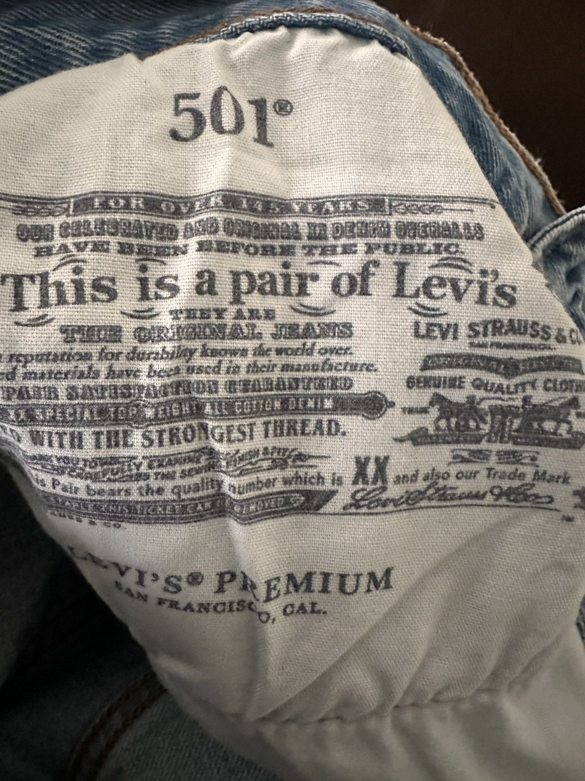 Levi's Levi’s 501 Premium Distressed Straight-Leg Jeans – W29 L32 Size 29" - 9 Thumbnail