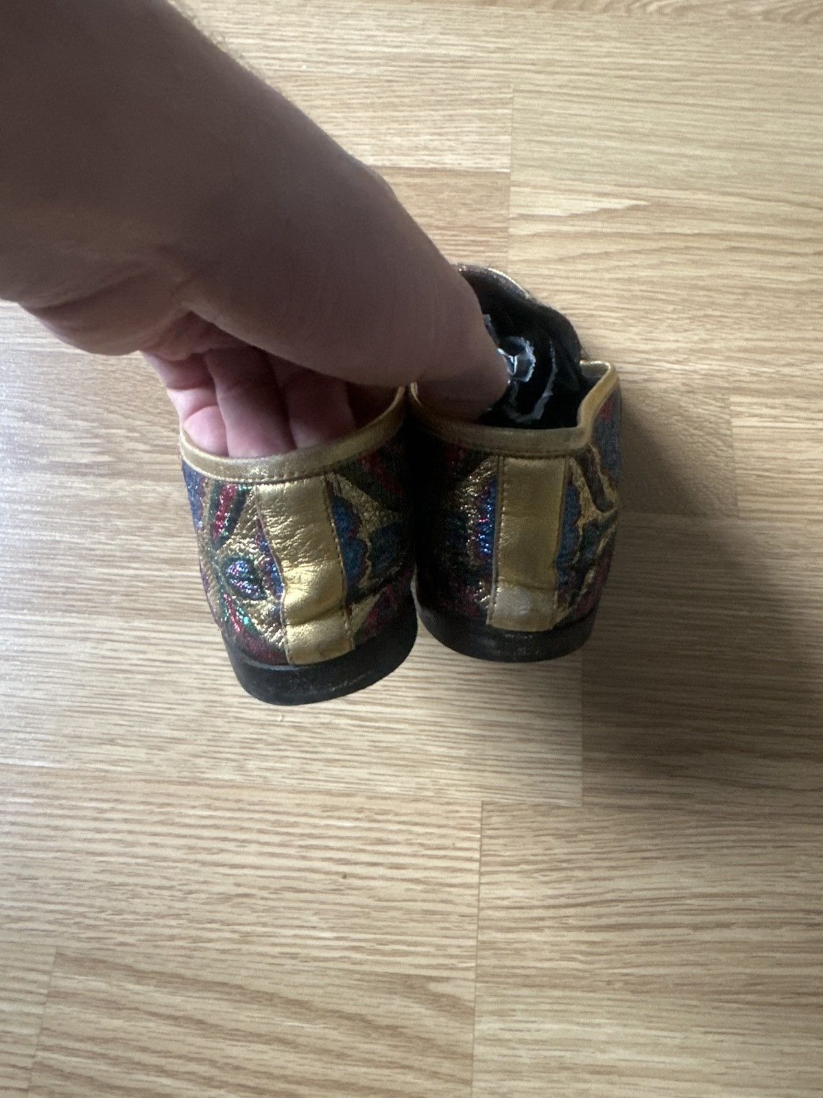 Gucci Mocasins gucci brocate luxury very rare item vintage LASTT Size US 6 / IT 36 - 8 Thumbnail