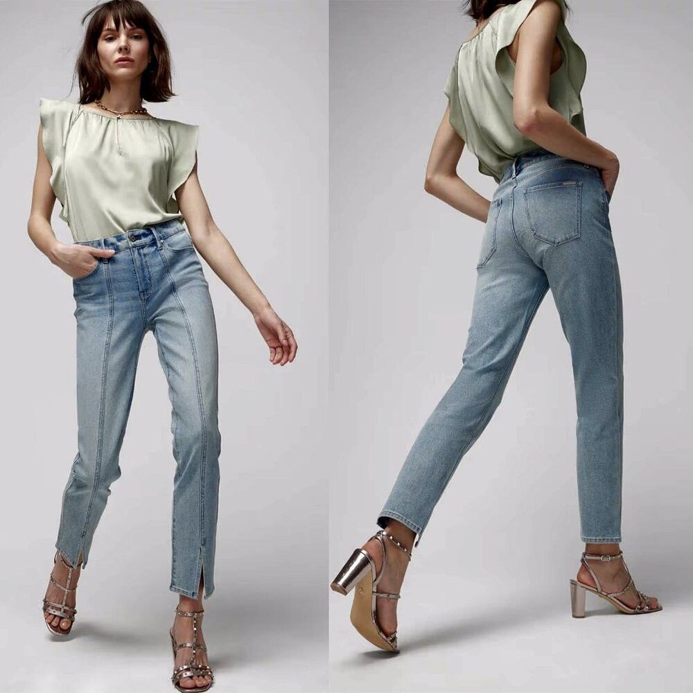 White House Black Market White House Black Market High-Rise Sculpt Seamed Slim Crop Size 28" / US 6 / IT 42 - 1 Thumbnail