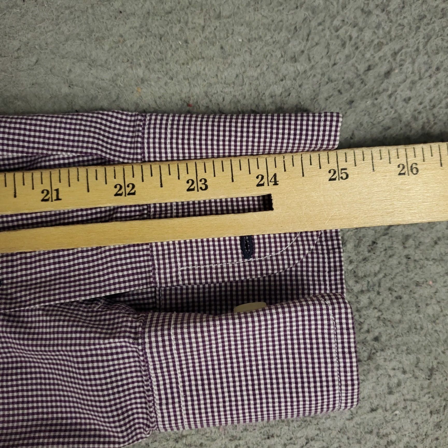 UNTUCKit UNTUCKit Shirt Mens XL Purple Check Button Up Long Sleeve Size US XL / EU 56 / 4 - 6 Thumbnail