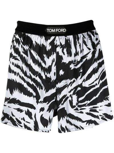 o1loc1c0724 IST4LE4 Boxer Short in Black White