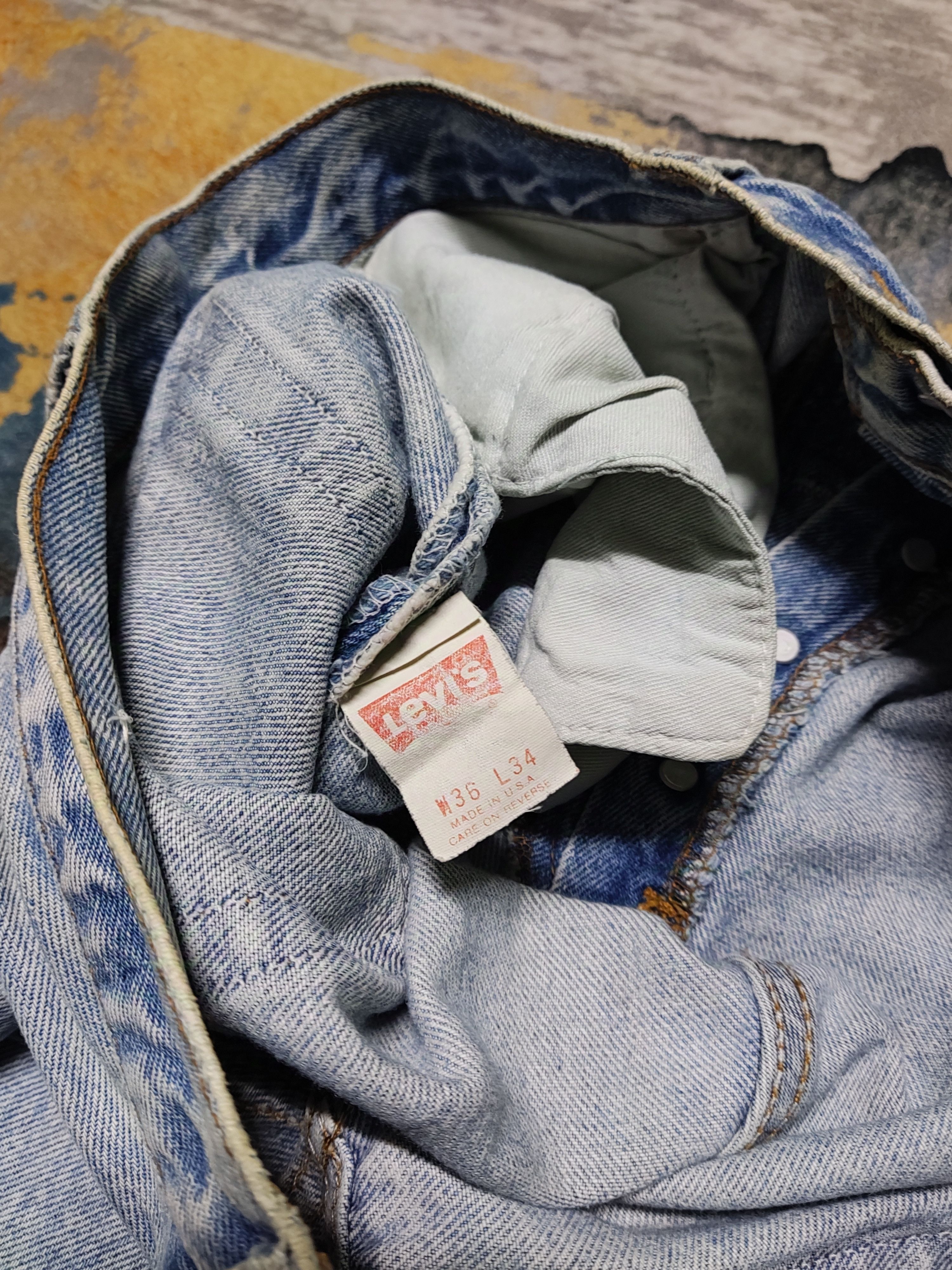 Levi's Vintage Levis 501 80s Acid Wash Size US 36 / EU 52 - 7 Thumbnail