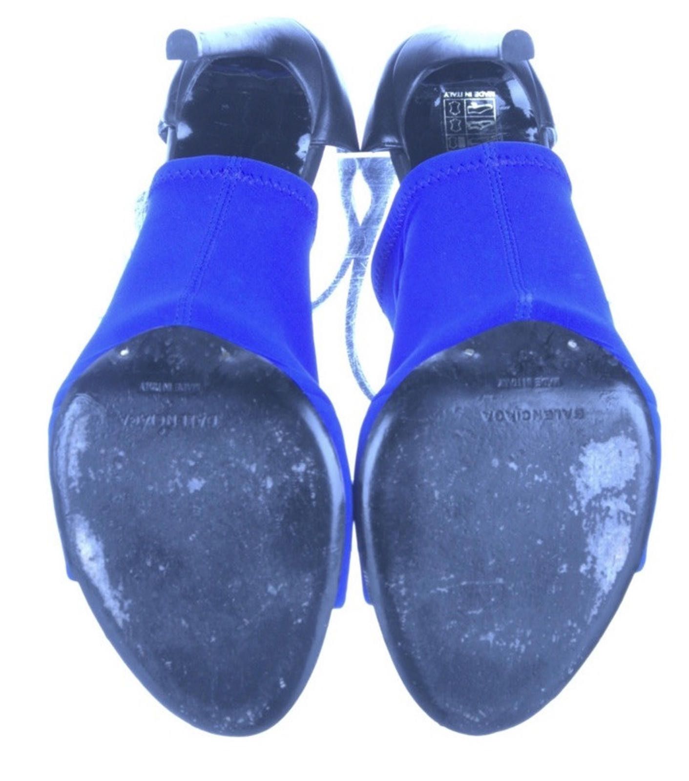 Balenciaga Balenciaga Neoprene/Leather Sandals Sz 40/9 USA $ 849 Italy Size US 9 / IT 39 - 9 Thumbnail