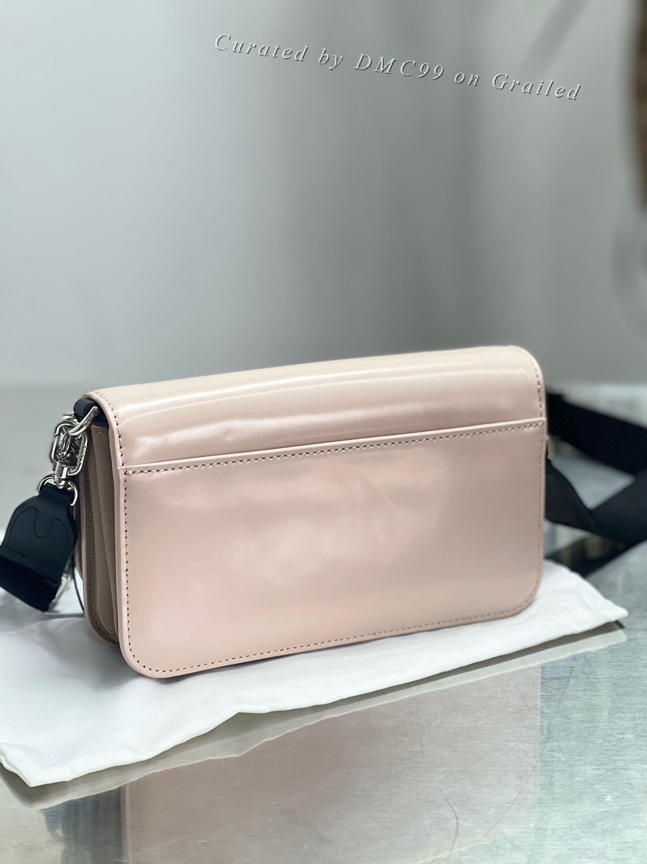 Furla Furla Light Pink Glossy Shoulder Bag Size ONE SIZE - 3 Thumbnail