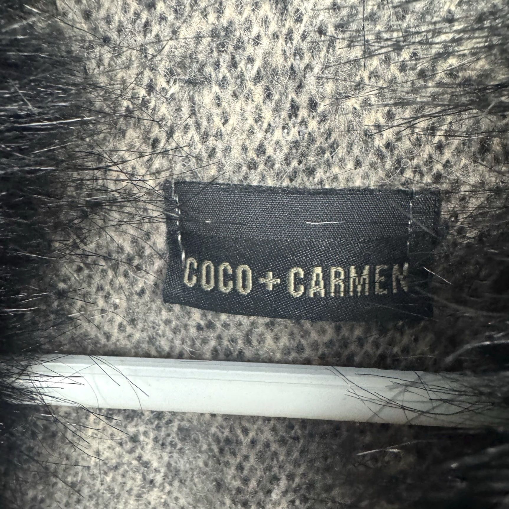 Vintage Coco + Carmen Shawl One Size Faux Fur Collar Indie Boho Layering Lagenlook Cozy Size ONE SIZE - 5 Thumbnail