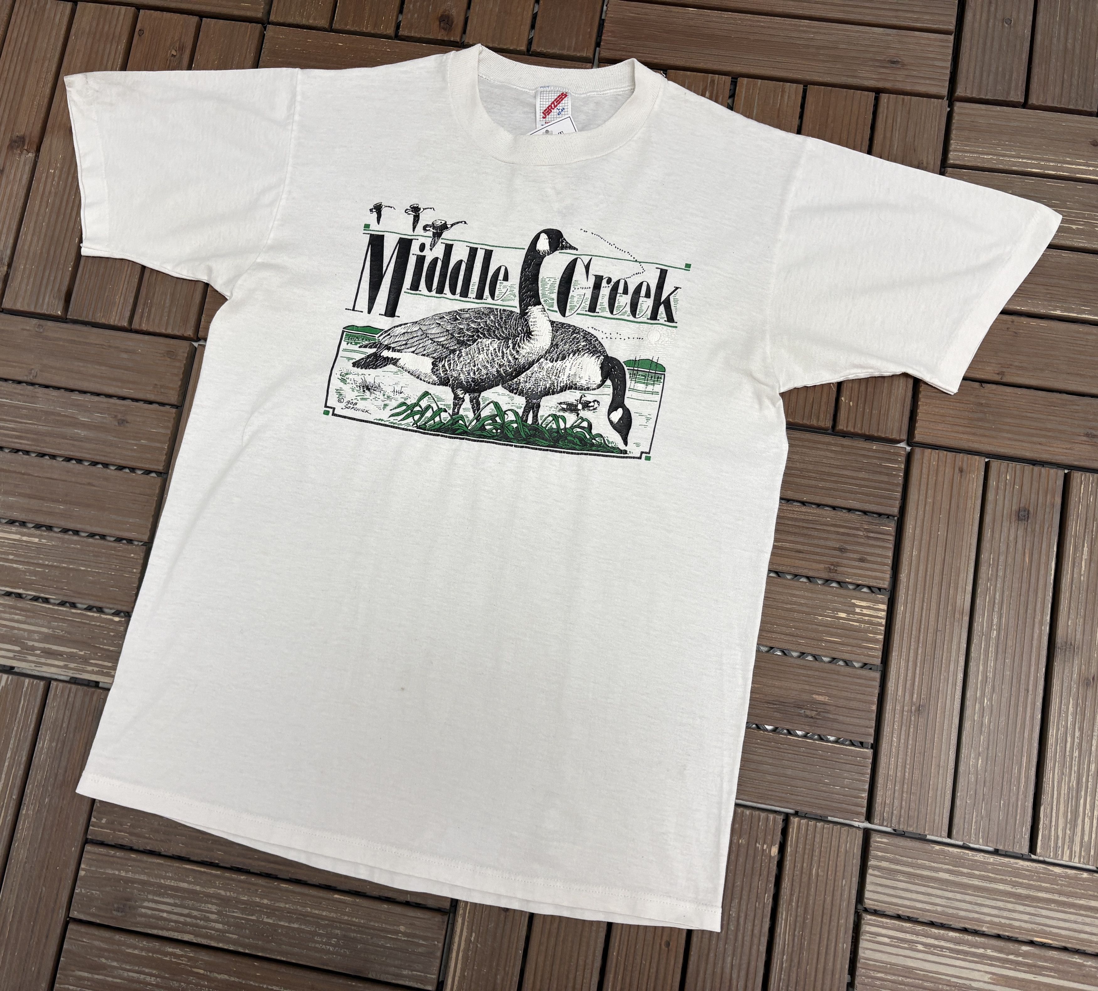 Vintage Middle Creek Wildlife Management Area Vintage White Tee Size US L / EU 52-54 / 3 - 3 Thumbnail