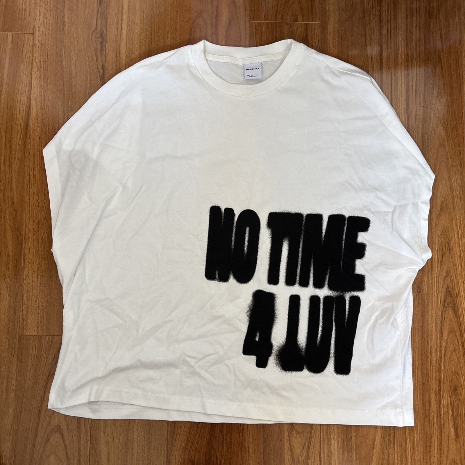 Bershka Bershka No Time 4 Luv Shirt Size Small Oversized blk n white Size US S / EU 44-46 / 1 - 1 Thumbnail
