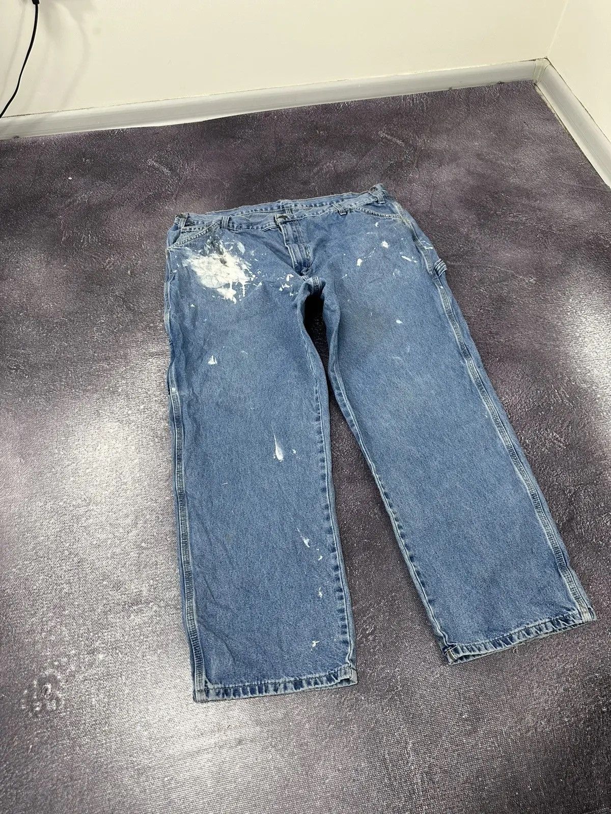Dickies × Vintage Vintage Dickies USA Light Blue Denim Hype Baggy Jeans Size US 42 / EU 58 - 7 Thumbnail