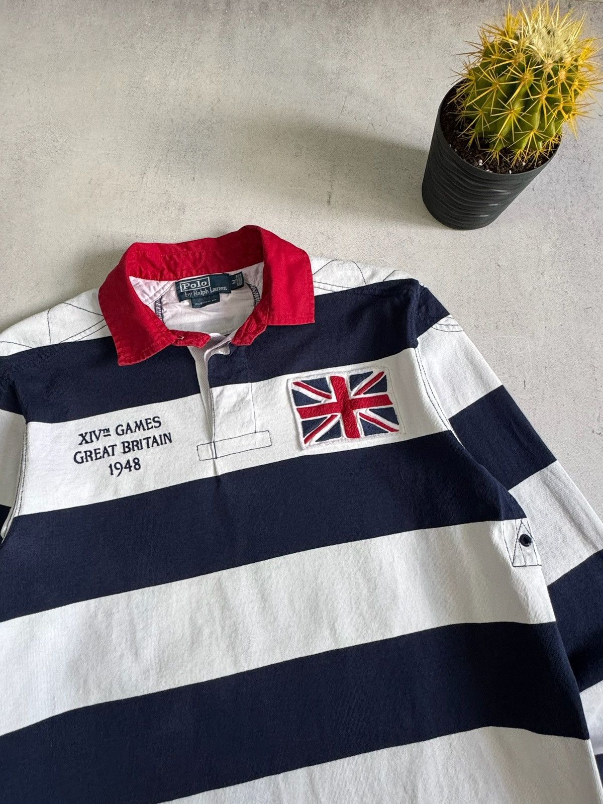 Polo Ralph Lauren Vintage Polo Ralph Lauren Great Britain Rugby Sweatshirt 90s Size US M / EU 48-50 / 2 - 3 Thumbnail