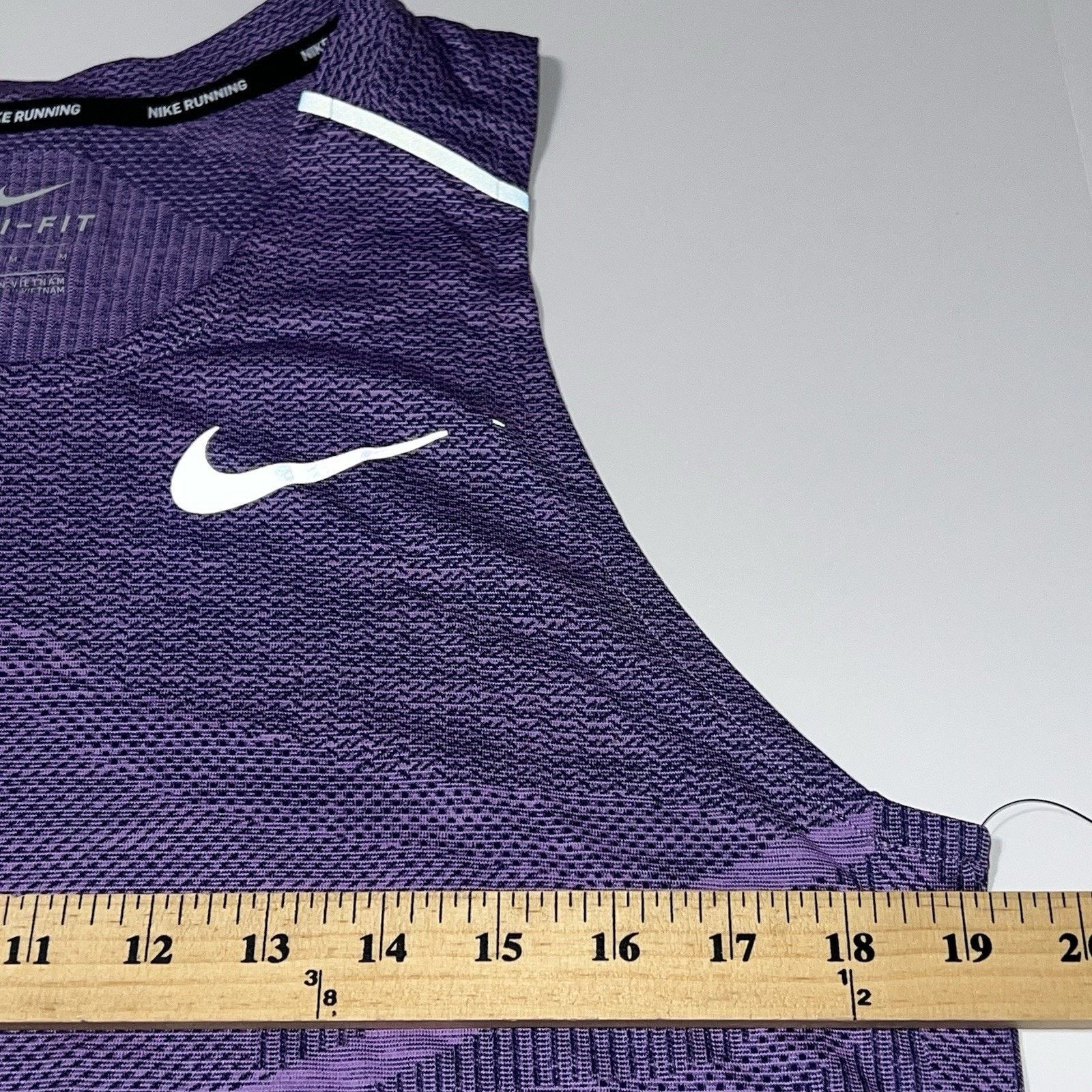 Nike Nike Tank Top TechKnit Cool Reflective AJ7589-451 Purple M Size US M / EU 48-50 / 2 - 6 Thumbnail