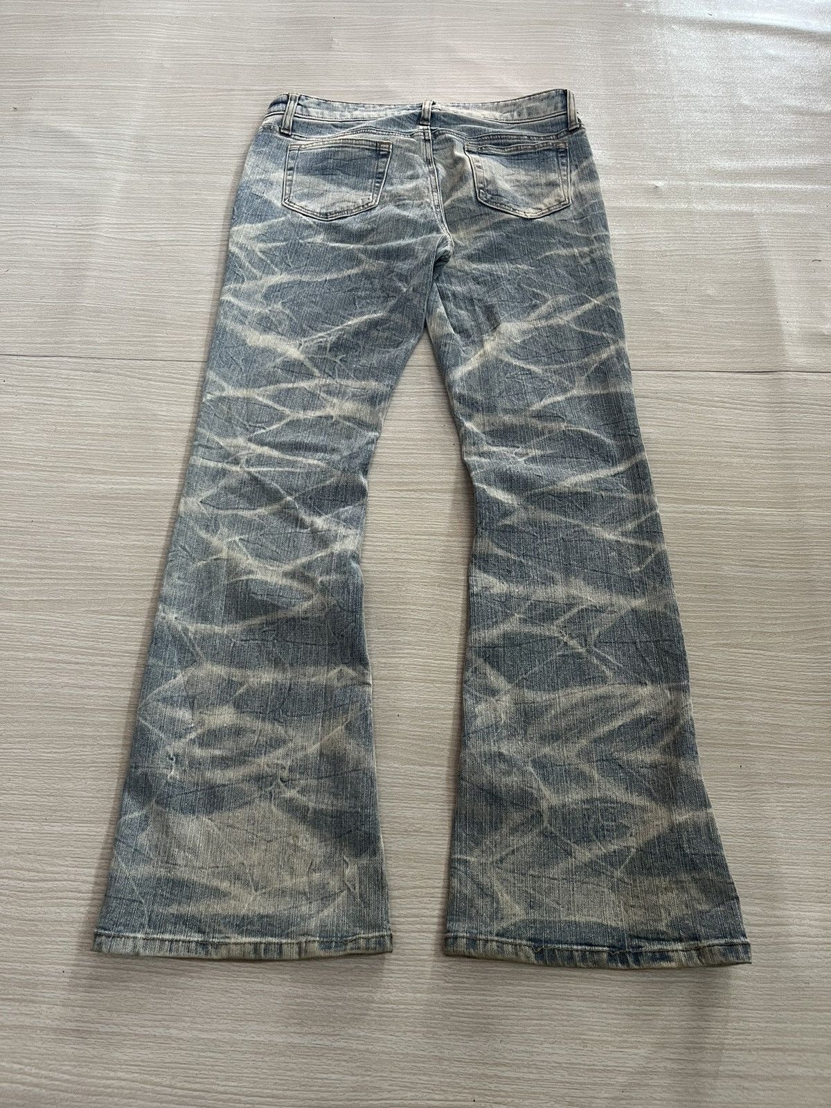 Tornado Mart 💥rare💥 daily topics clawmark washed flare denim jeans Size US 30 / EU 46 - 2 Thumbnail