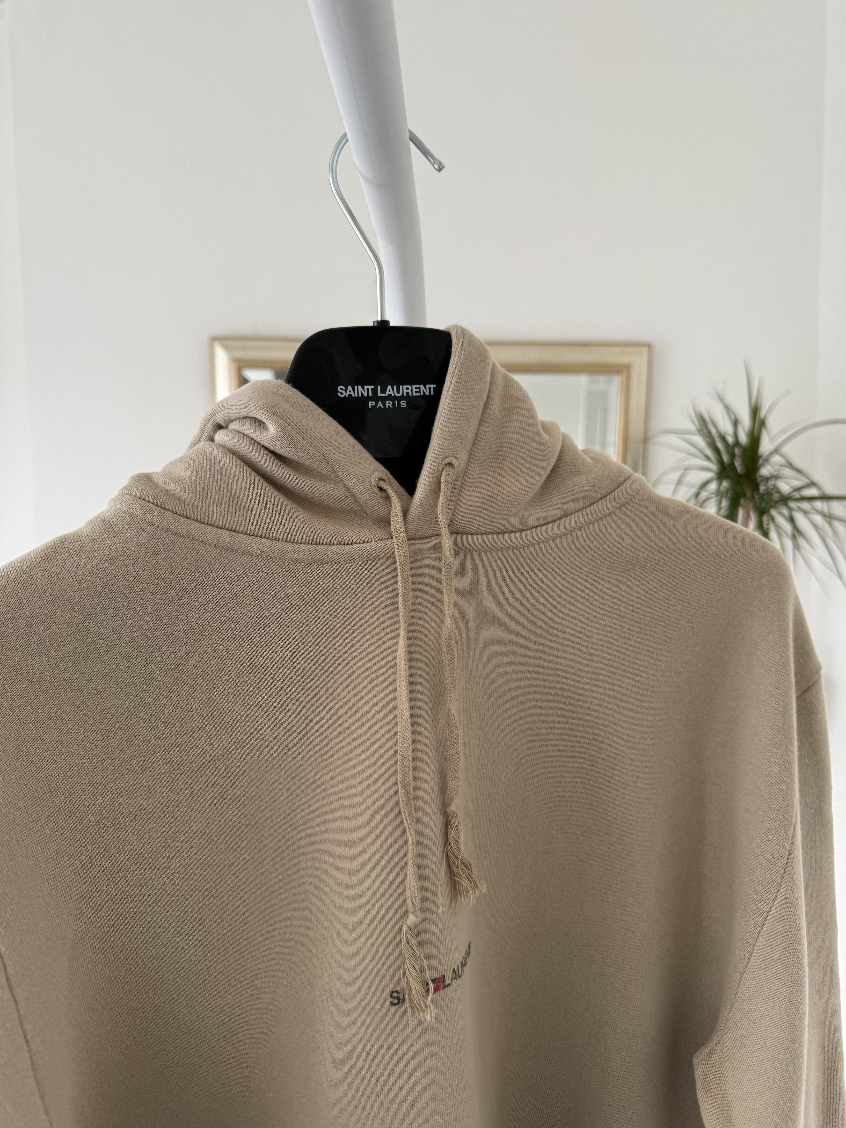 Saint Laurent Paris Saint Laurent Rive Gauche Hoodie Beige Size US XS / EU 42 / 0 - 5 Thumbnail