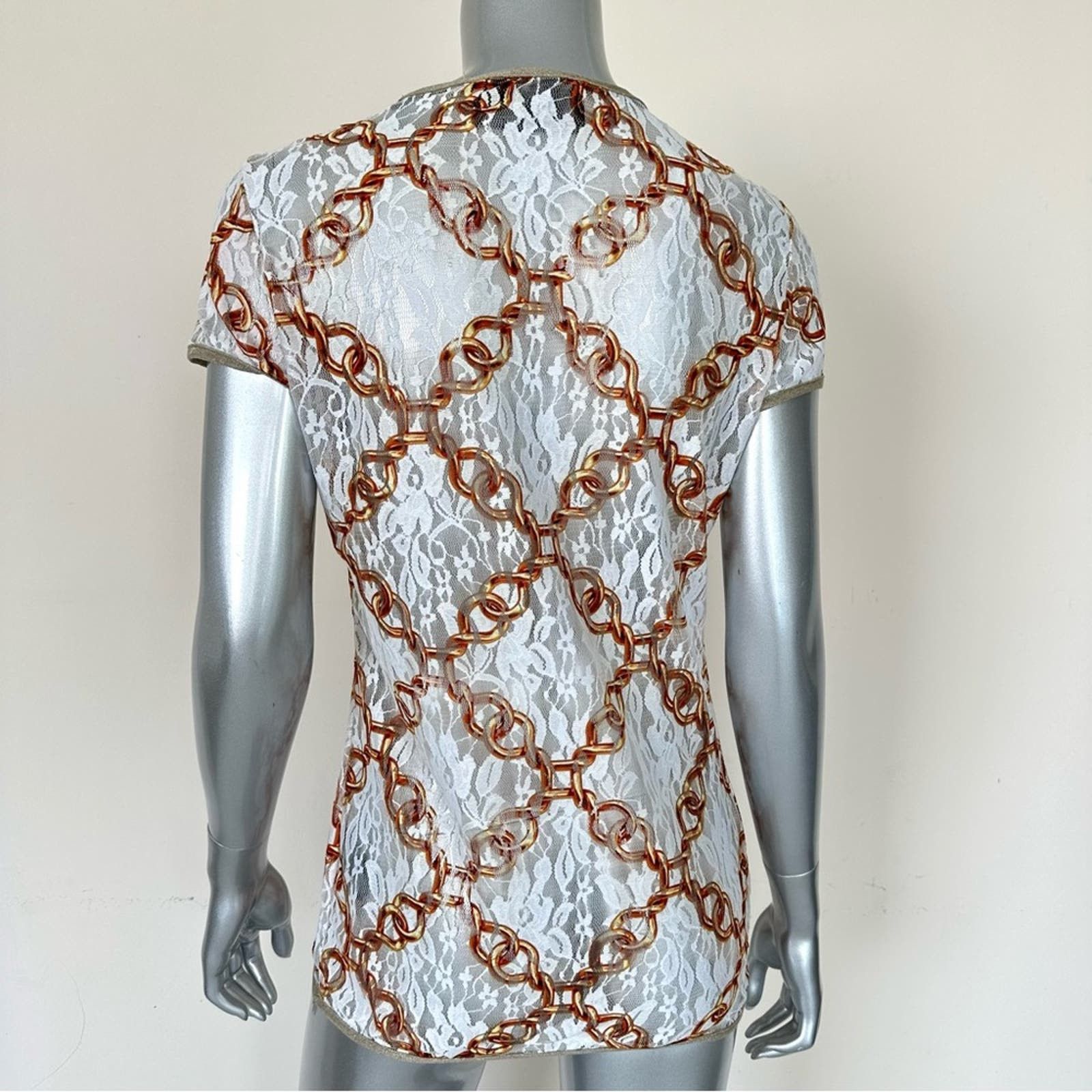 Philipp Plein women sheer top size M Authentic Retail 750$
