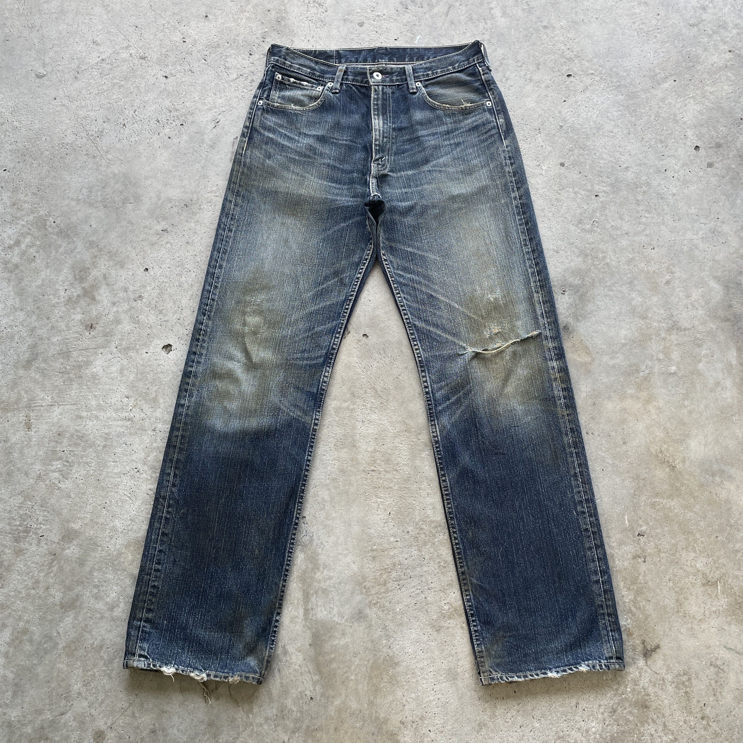 Levi's W32 VINTAGE LEVIS DISTRESSED JEANS RUSTY FADED PANTS DENIM Size US 32 / EU 48 - 2 Thumbnail
