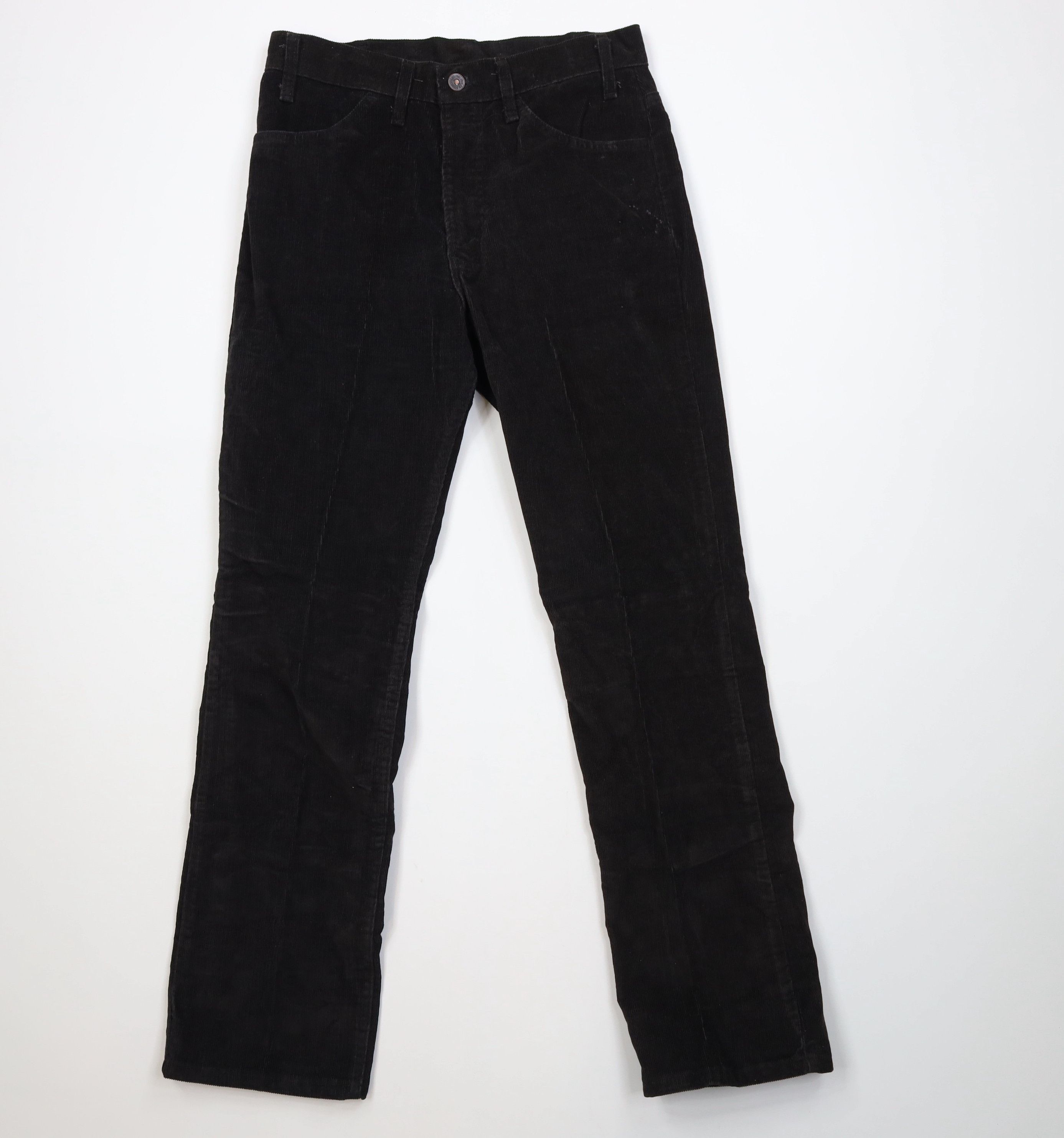 Levi's Vintage 80s Levis 519 Straight Leg Corduroy Pants Black USA Size US 30 / EU 46 - 1 Thumbnail